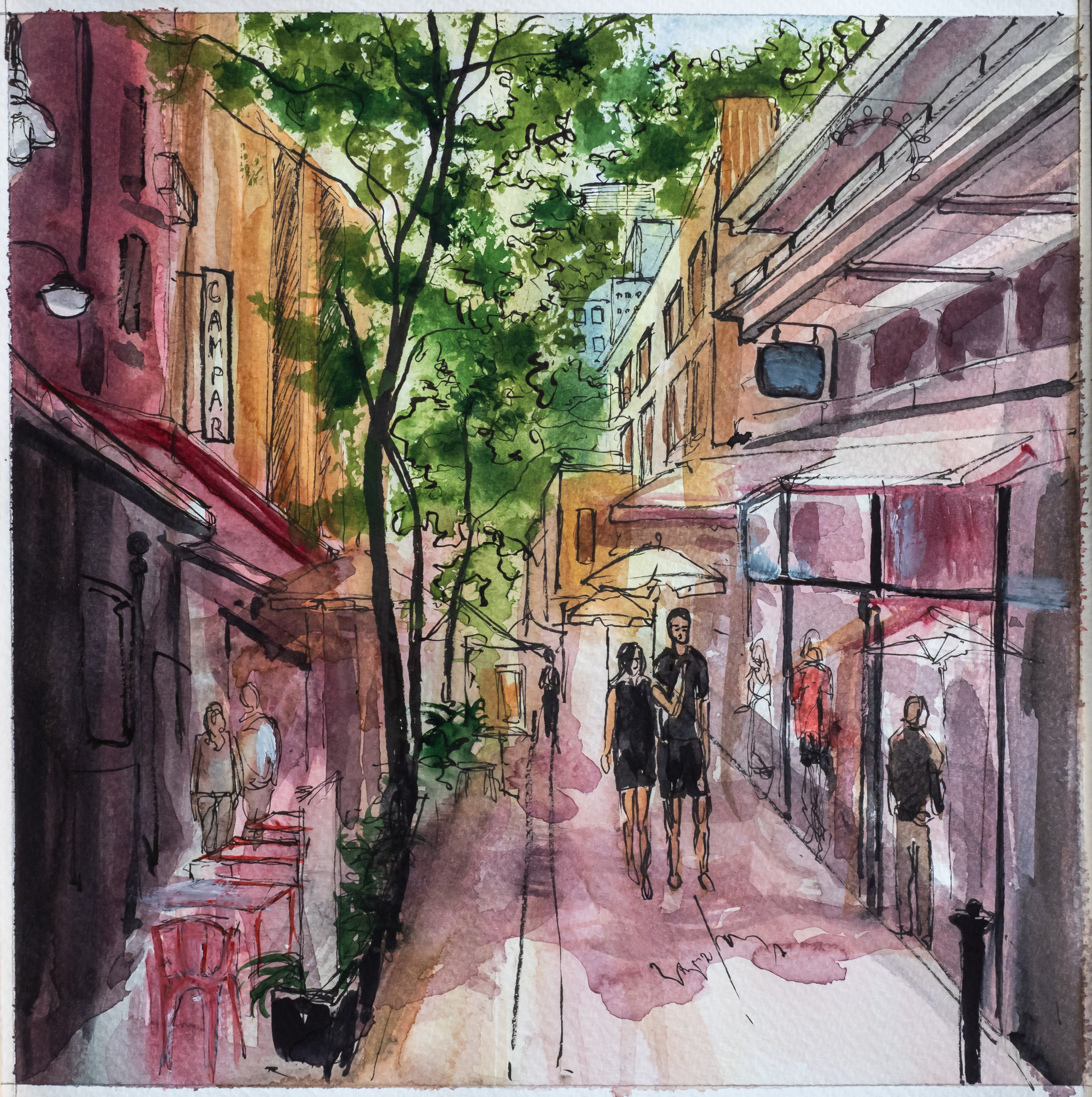 Urban views. Angelina Sorokopud. Artist in Strasbourg