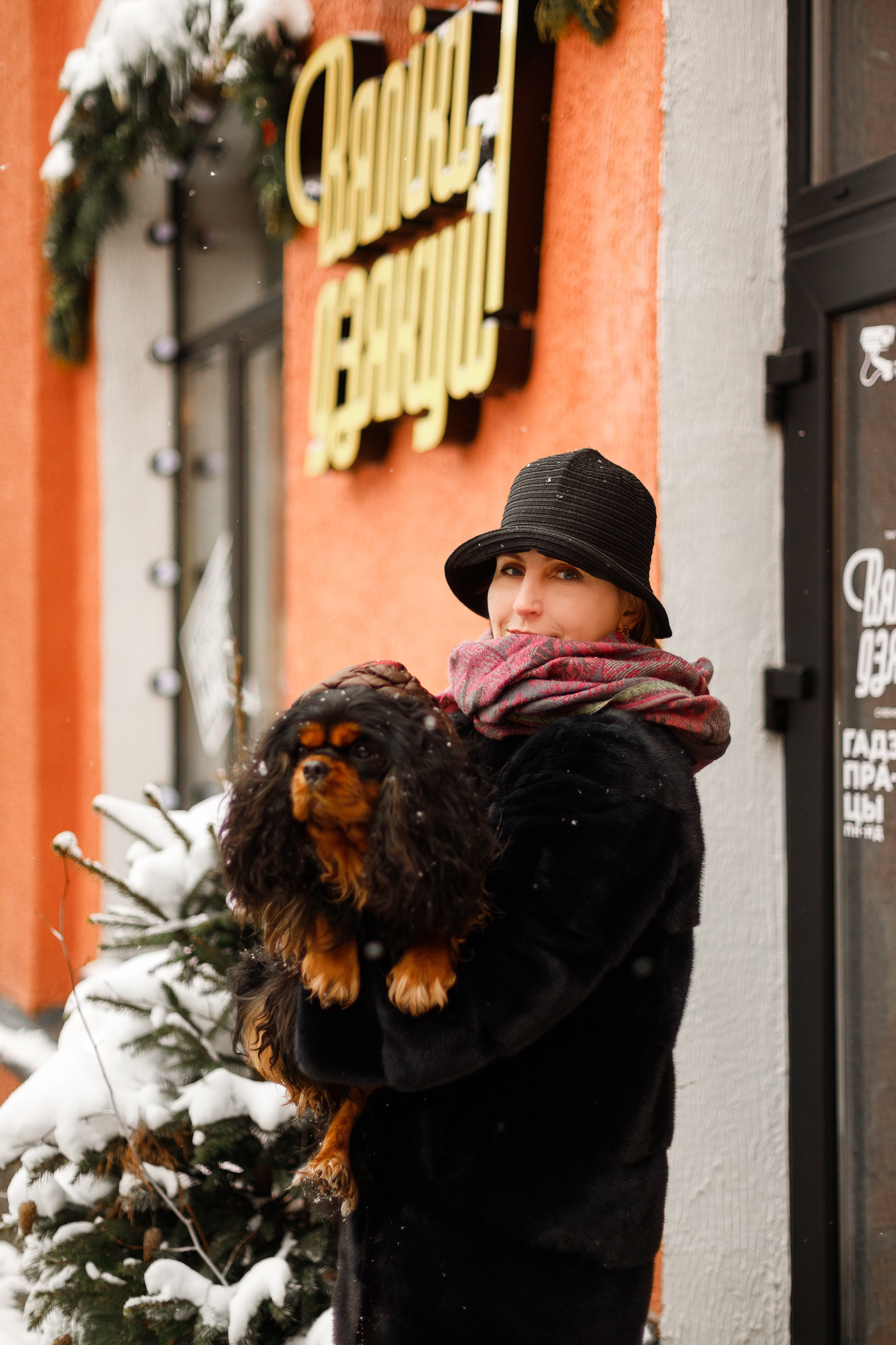 Uliana & winter spaniels. Kaja | fotograf psów we Wrocławiu