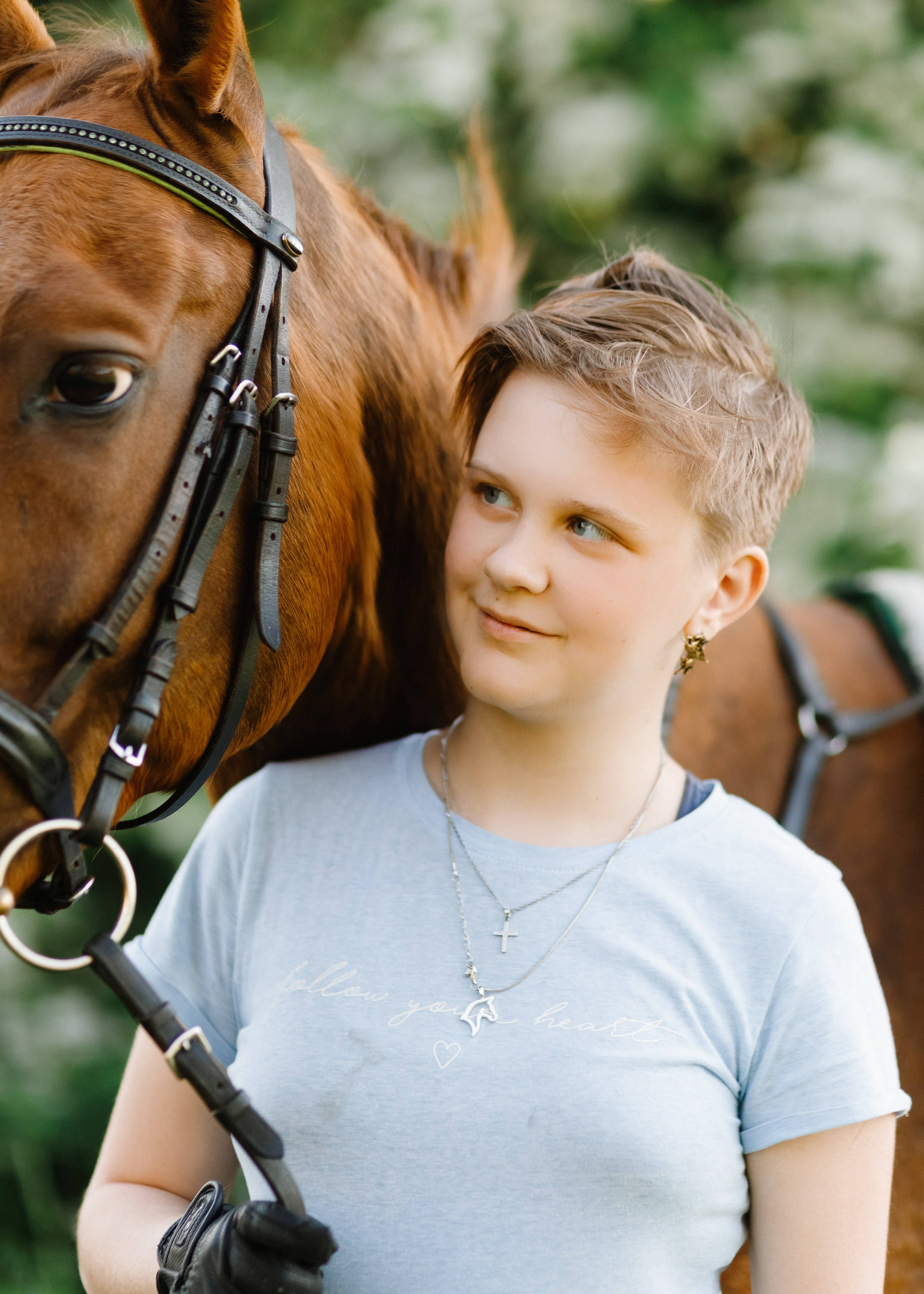 Girls & horses, summer. Kaja | fotograf psów we Wrocławiu