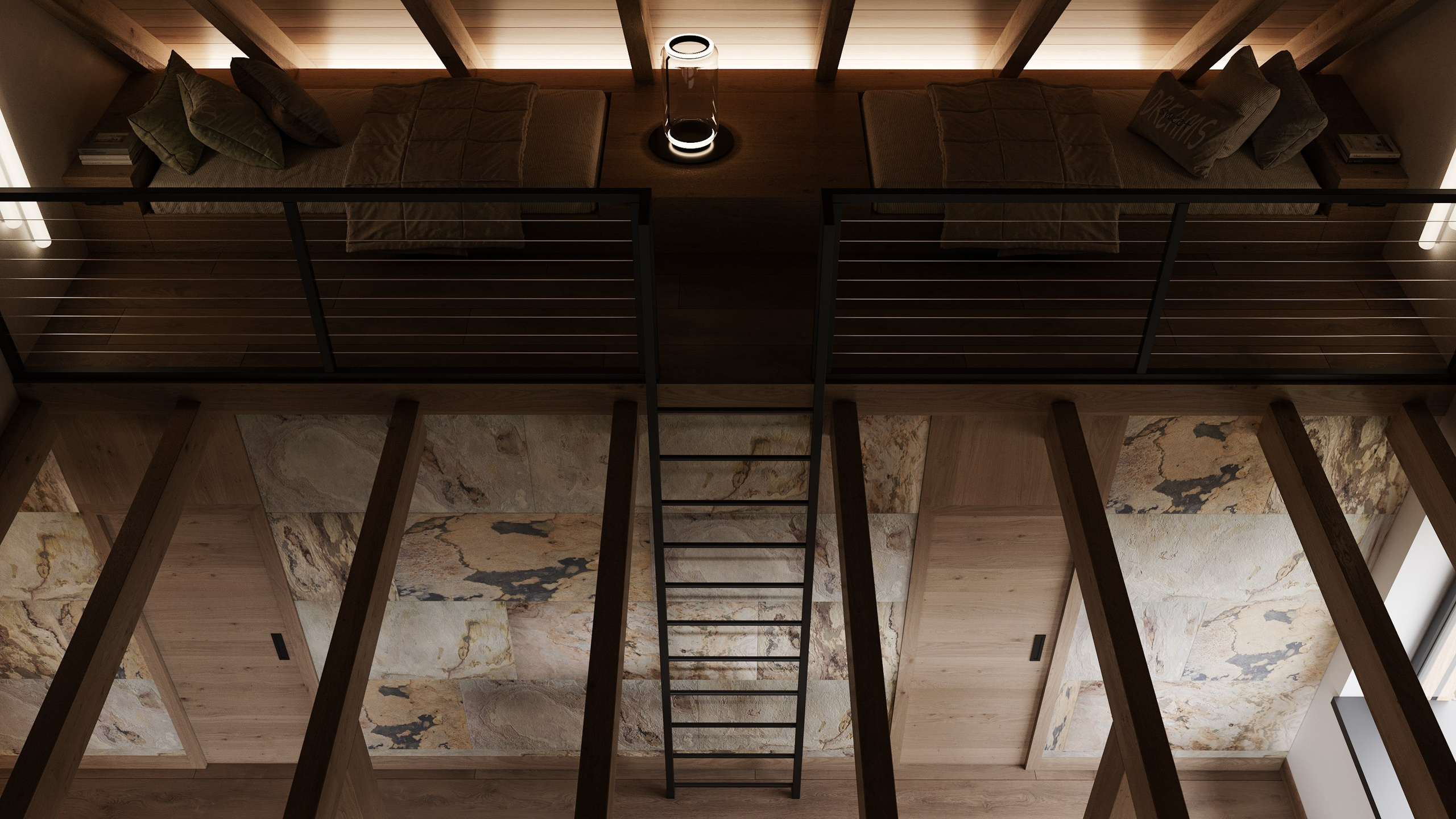 HOTELOVÝ POKOJ č.1 V HORSKÉ CHATĚ. Filipenka architects