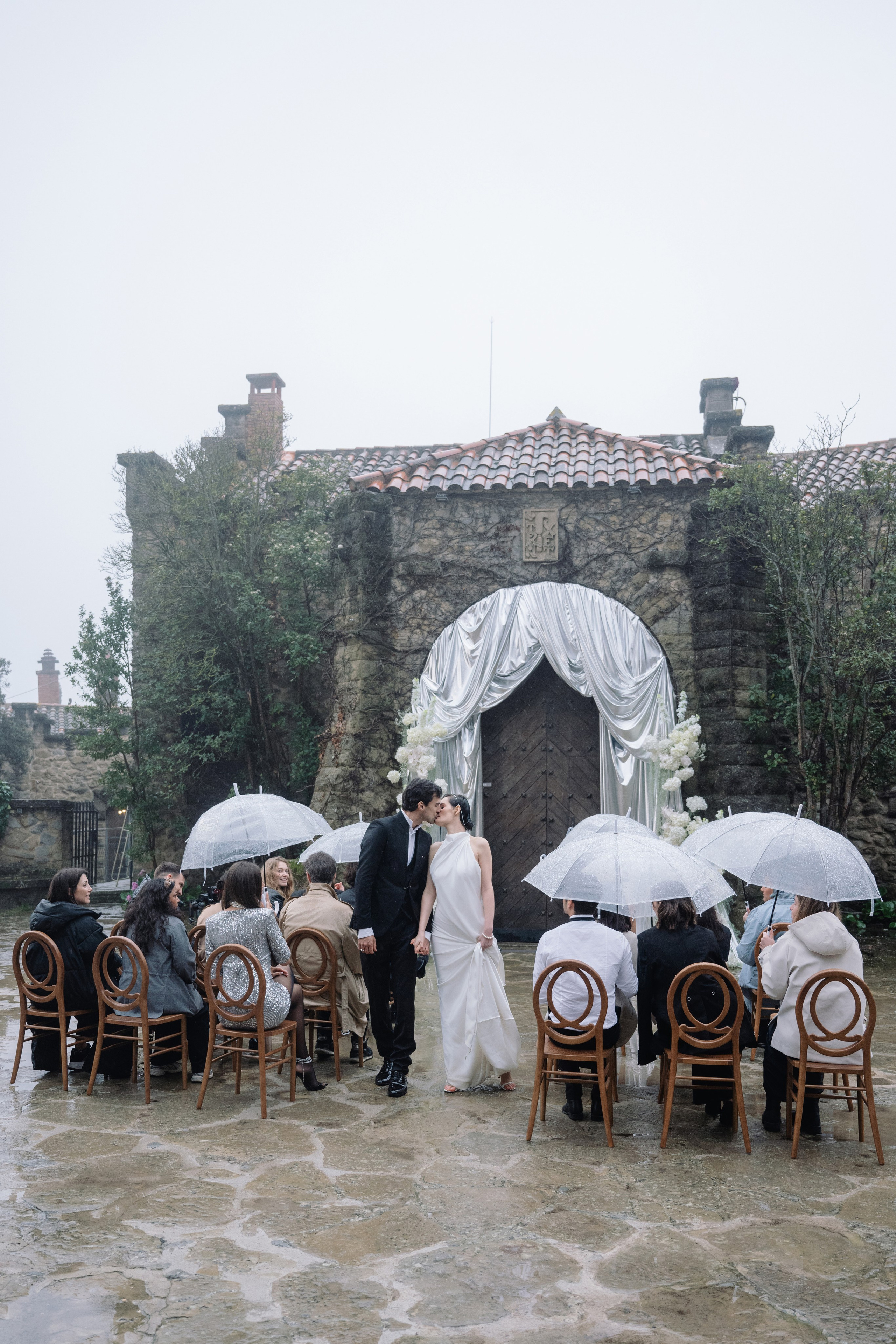 Elegant Barcelona wedding at La Baronia captured on film and digital Romantic destination wedding photography near Barcelona, Spain