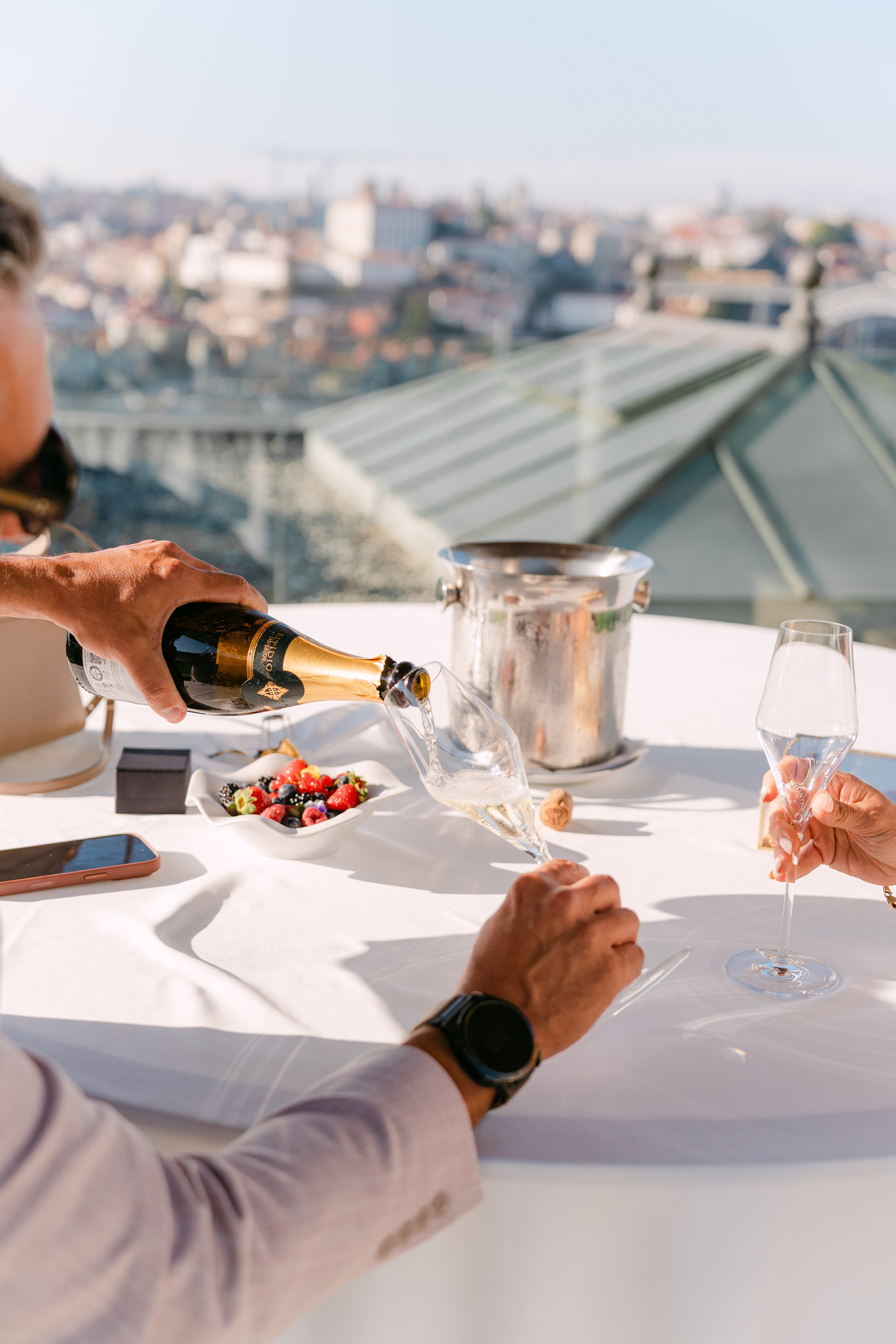 Wedding Proposal at Yeatman Hotel. Wedding and couple photographer in Porto