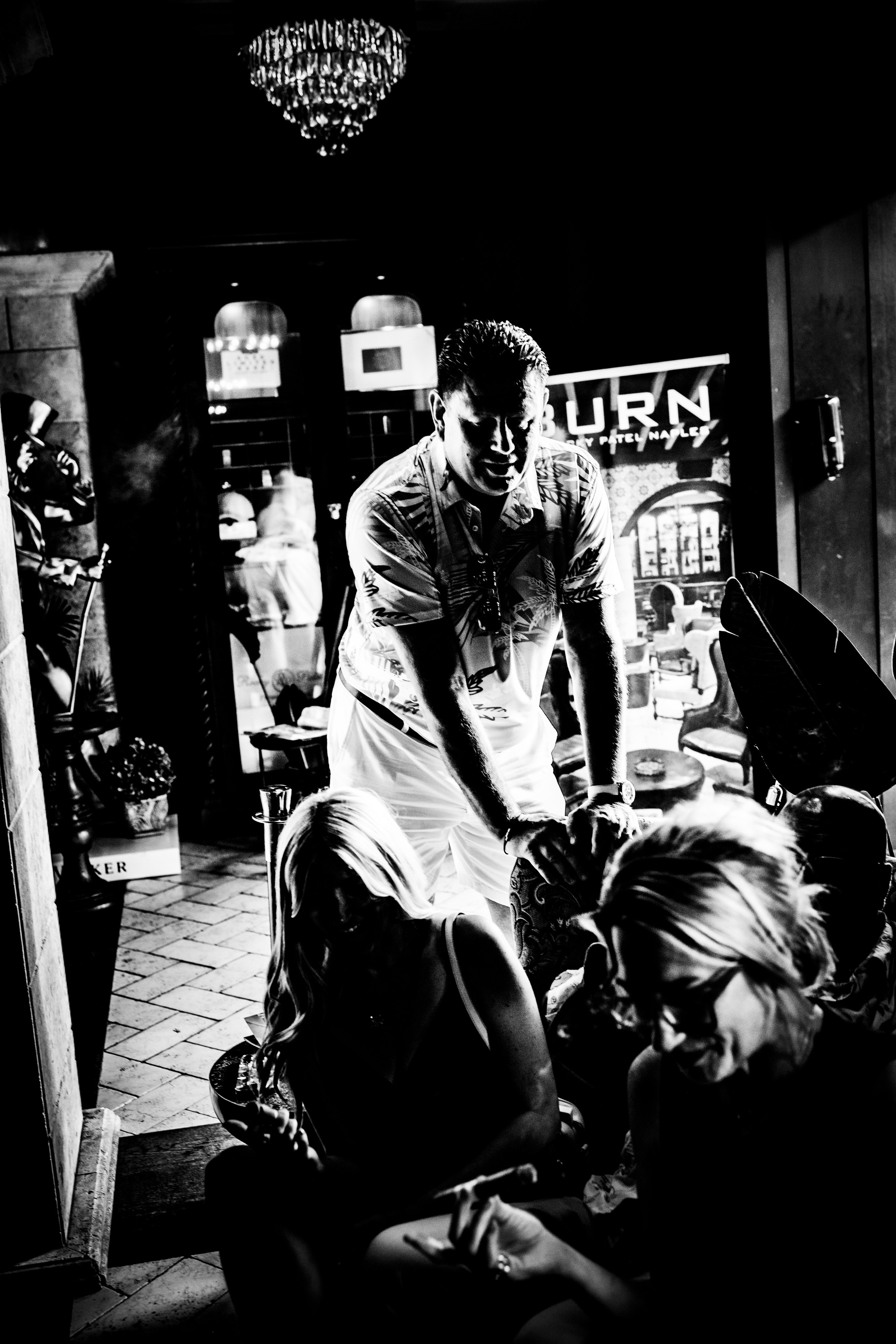 Burn Black and White Series. Out and About 239