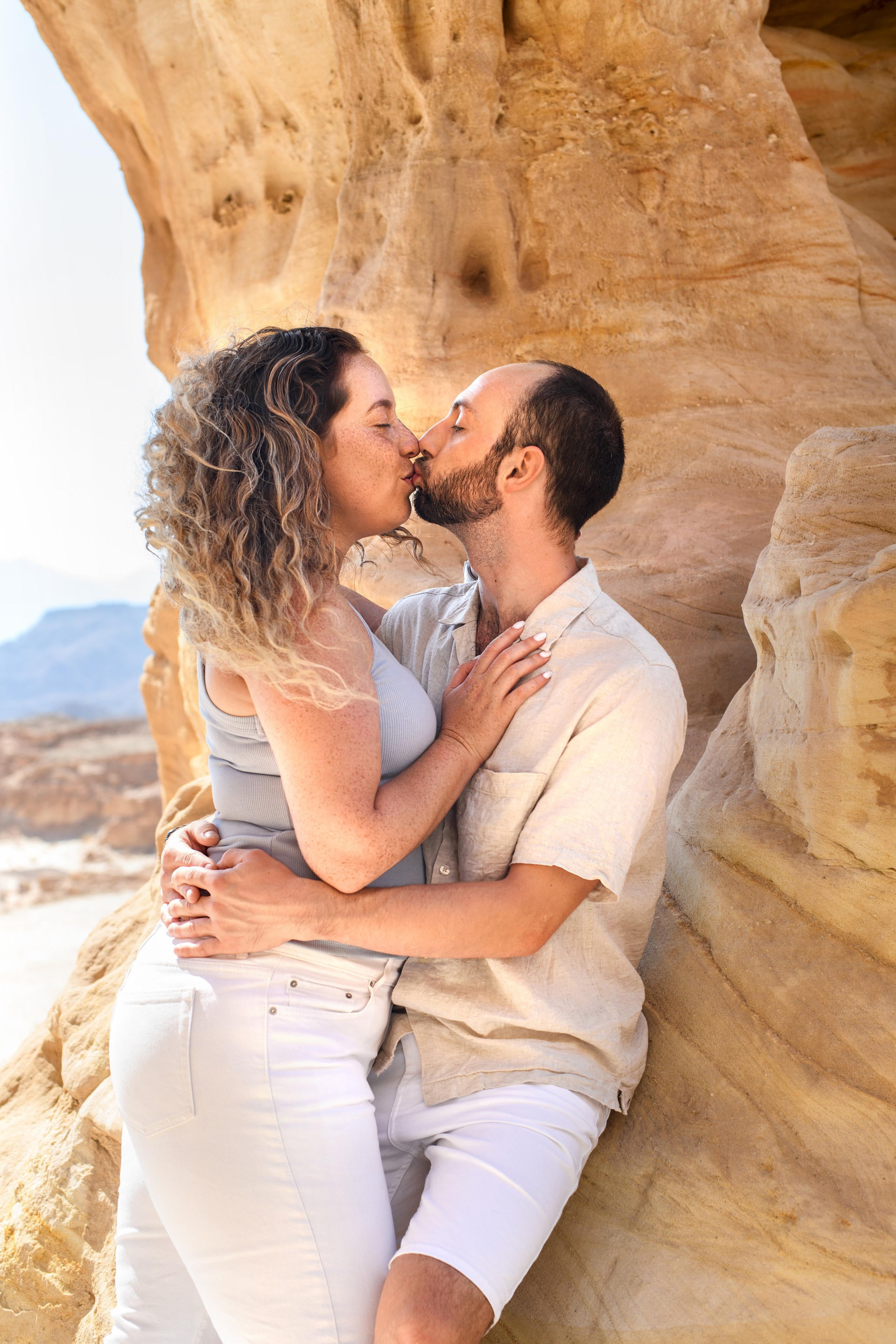 “She Said YES” in a Timna park for Lotan & Zohar. Family children pregnancy love stories photographer in Eilat Israel Olga Amchislavsky