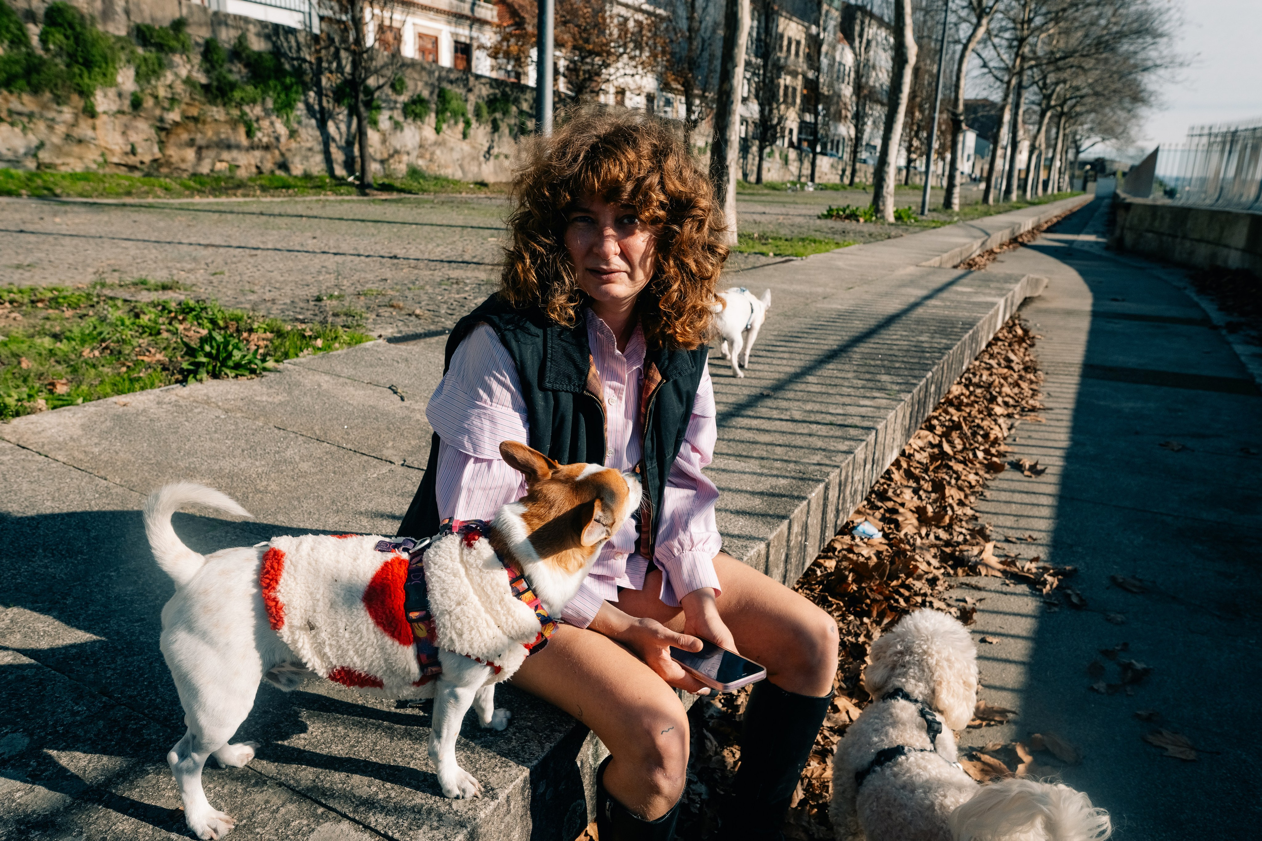 Yana & Doggos in Bonfim. Maria Sher. Professional photographer from Porto, Portugal