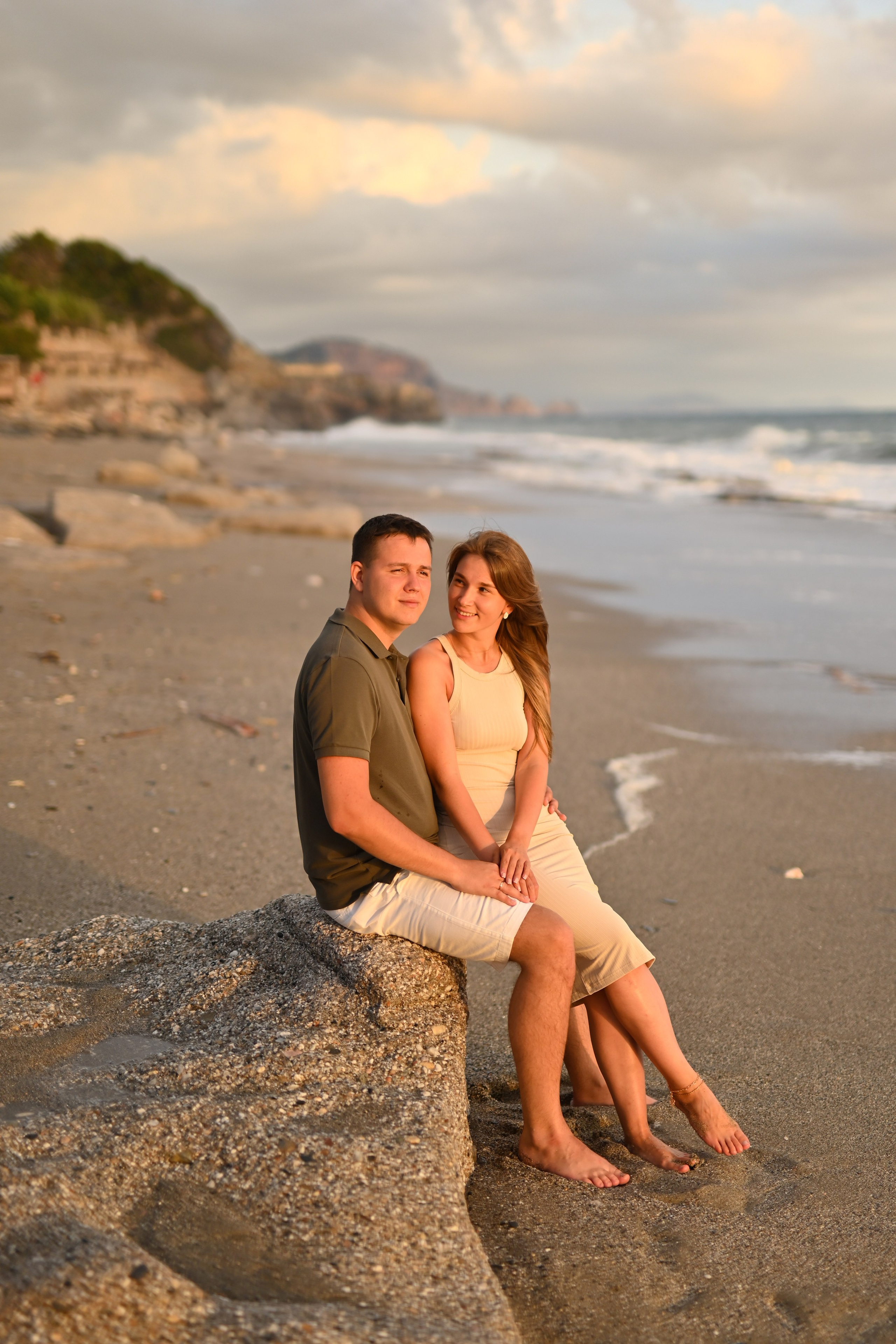 Семейная съемка на пляже Улаш. Фотограф в Алании (Аланье), Сиде, Манавгате. Турция