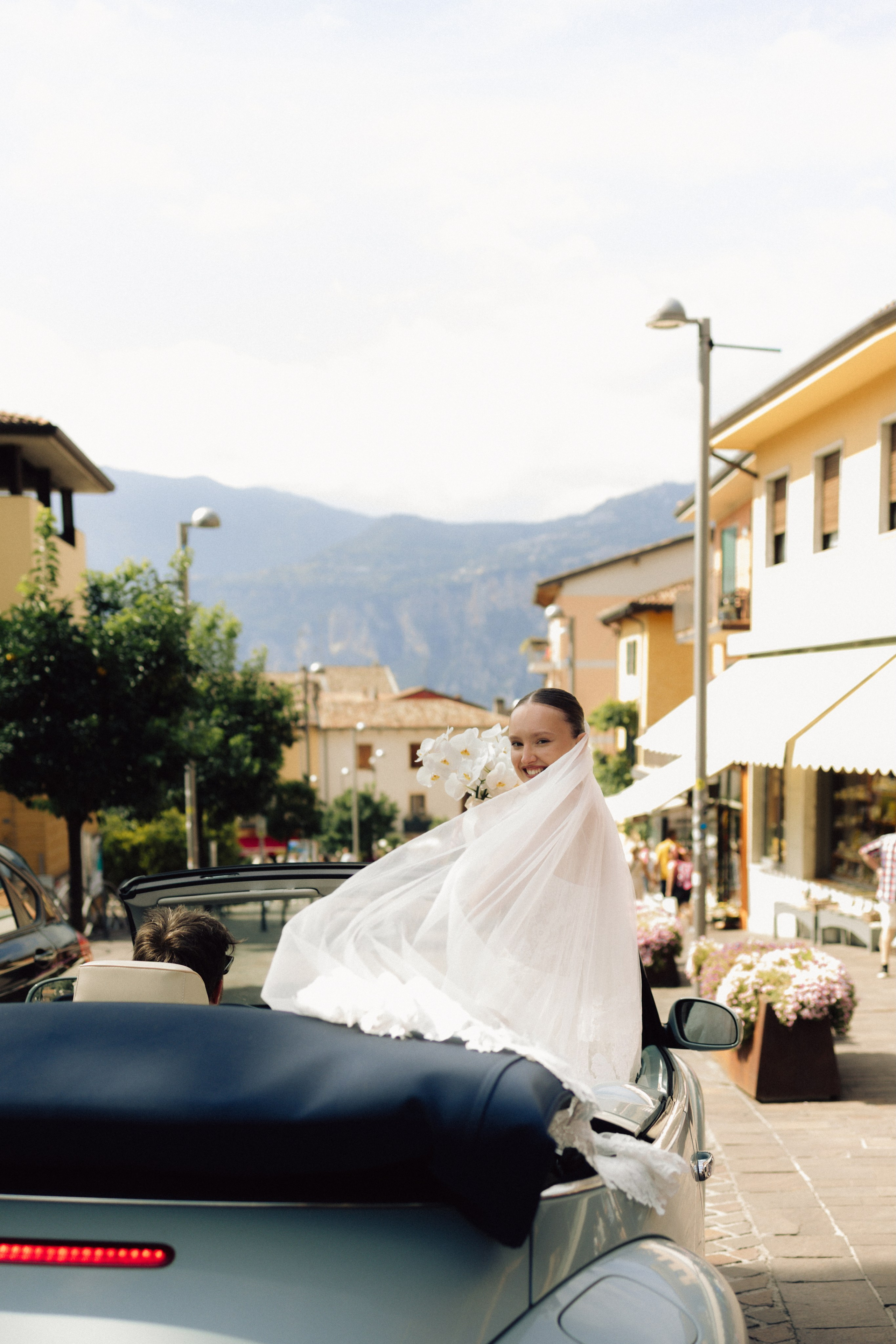 Bride portrait Lake Garda