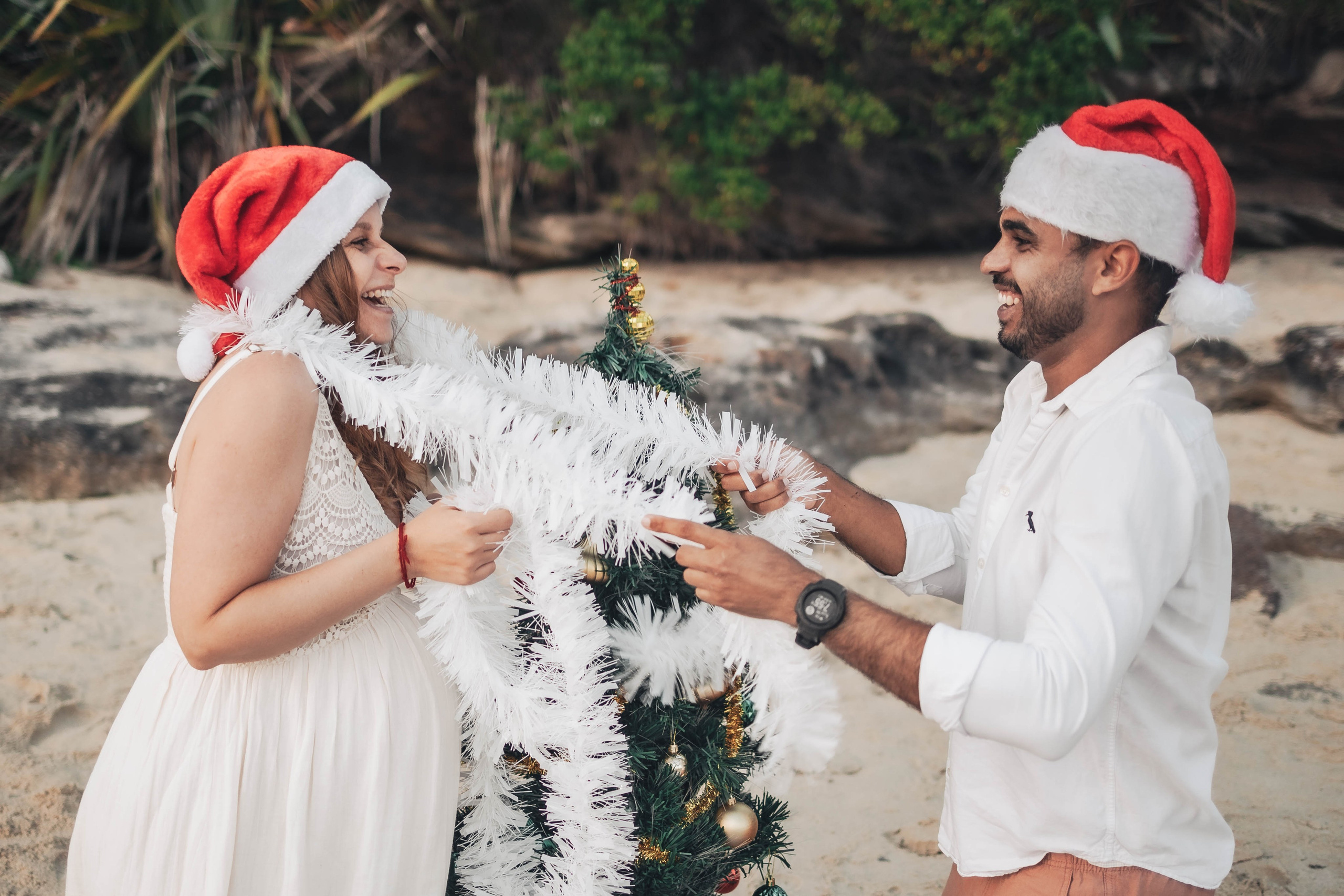 Heather + Tulio + Pregnant + Christmas. True Story Photography