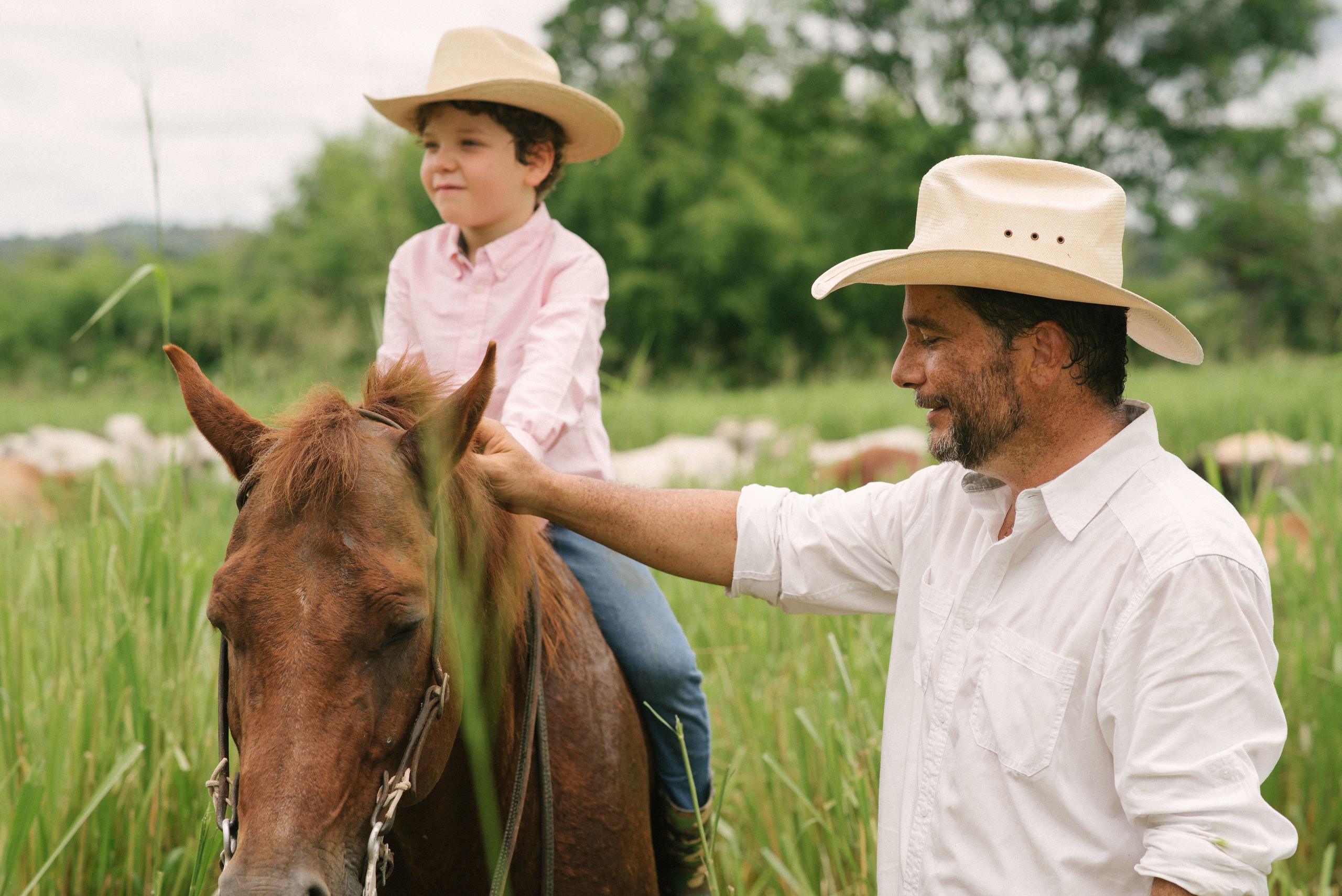 Hermosa familia en el campo. Fotógrafo familiar, retratos. Panamá, Chiriqui. Ruslán Rusakóv