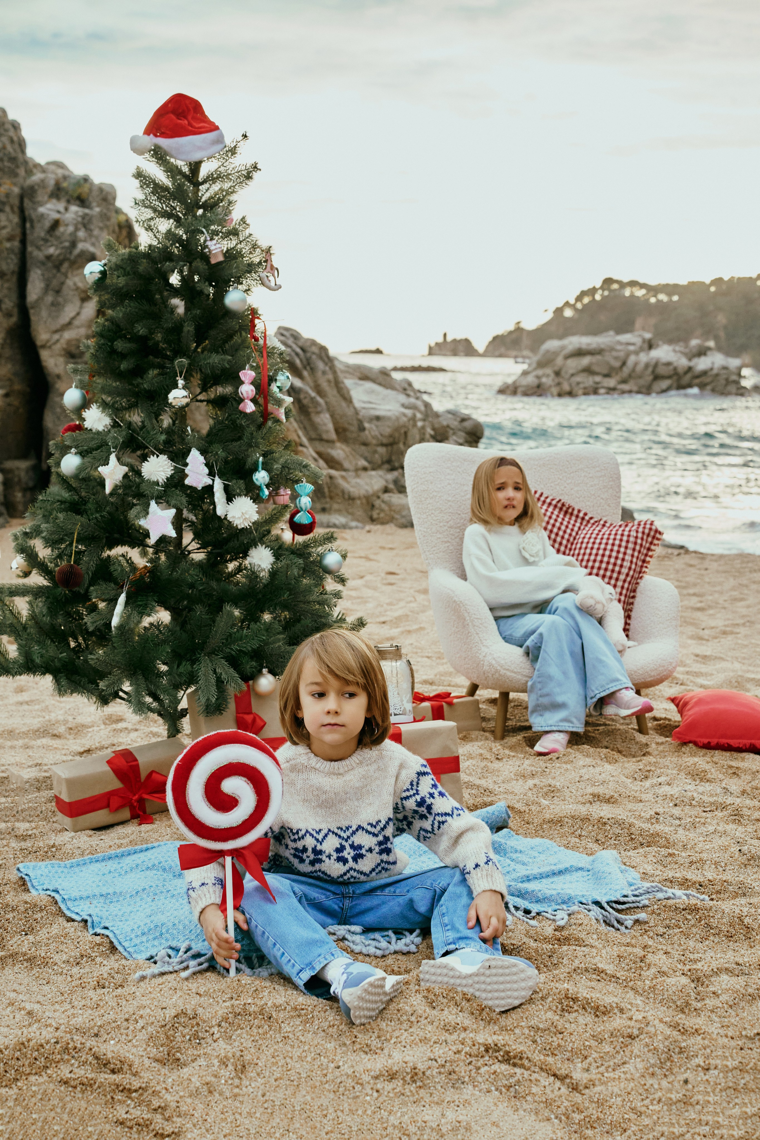 Рождество на пляже. Такие разные, любимые. Фотограф в Барселоне Жанна Захарченко