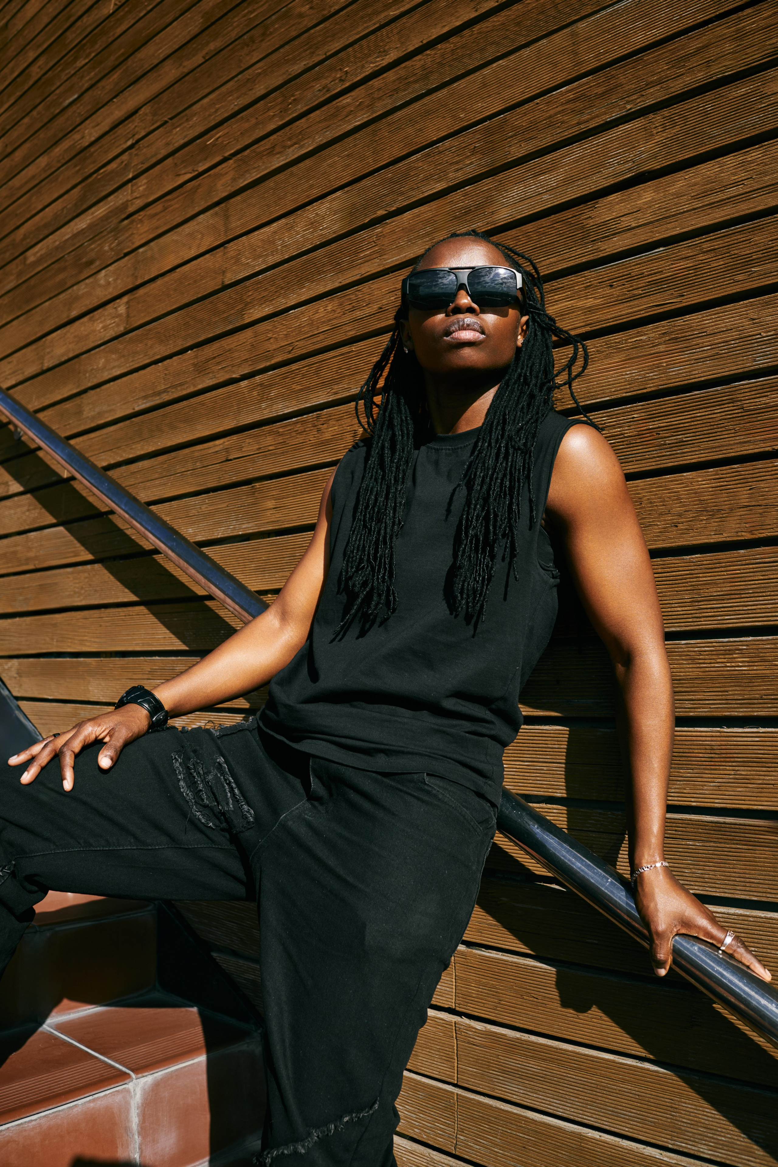 International Style: A street-style photoshoot for a female doctor from Uganda in Tbilisi. Photographer & videographer in Tbilisi, Georgia