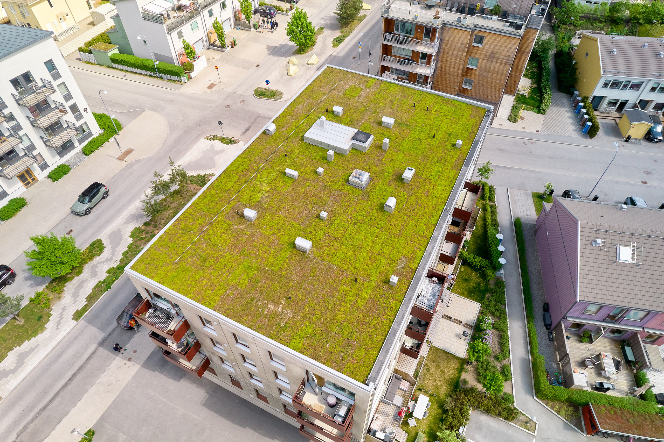 Drönnarefoto. Bröllopsfoto, foto, flygfoto i Stockholm