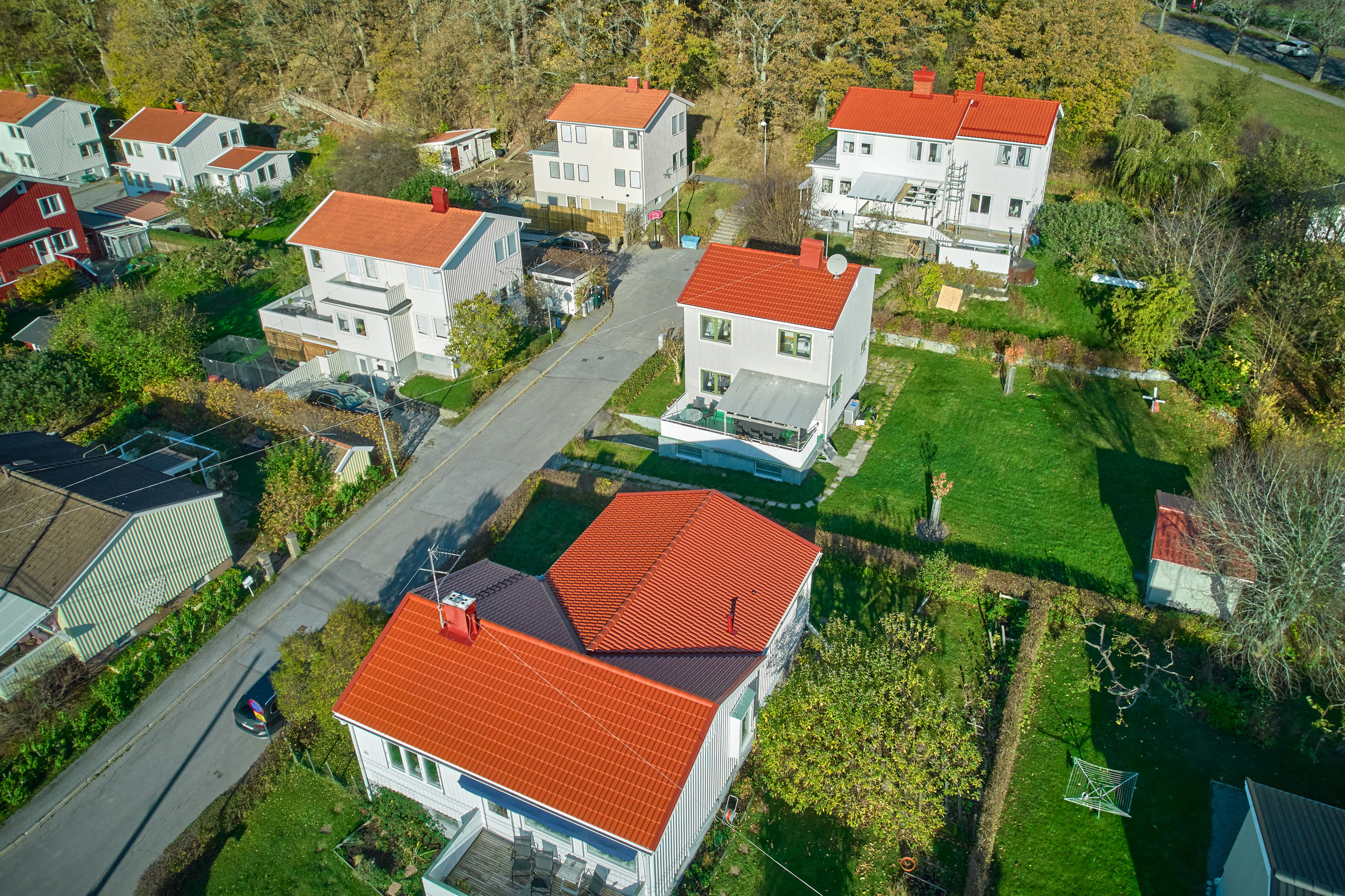 Drönnarefoto. Bröllopsfoto, foto, flygfoto i Stockholm