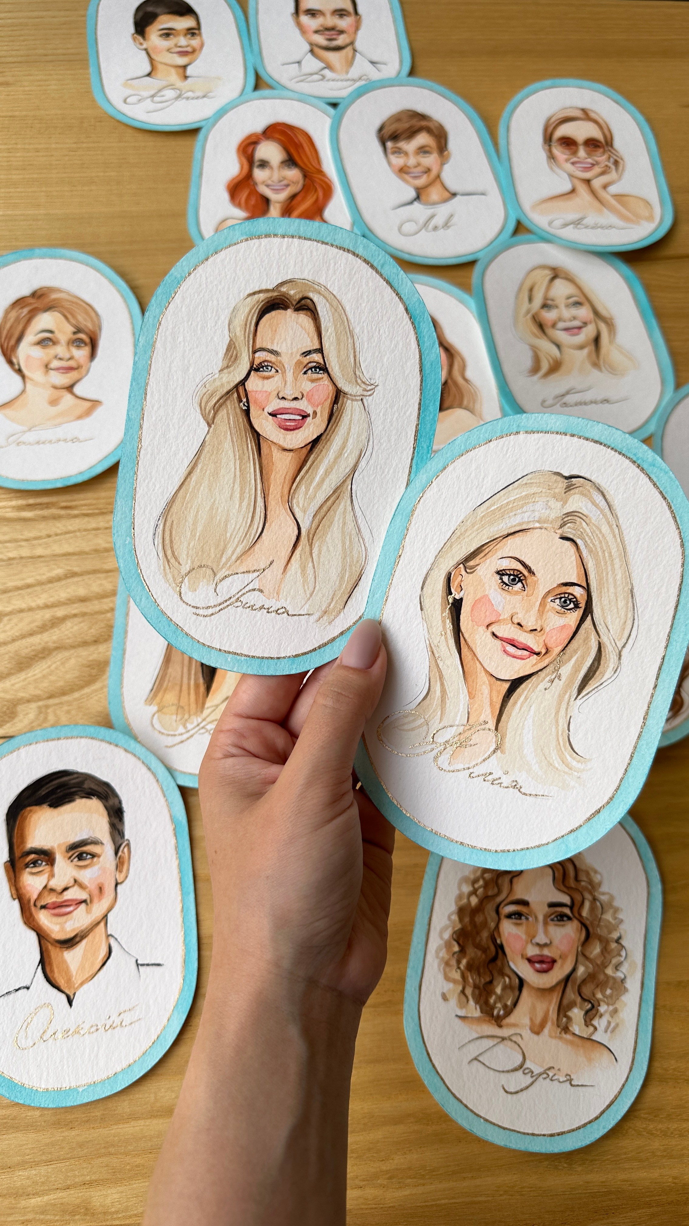 Wedding Seatings Cards. InnaIllustrator