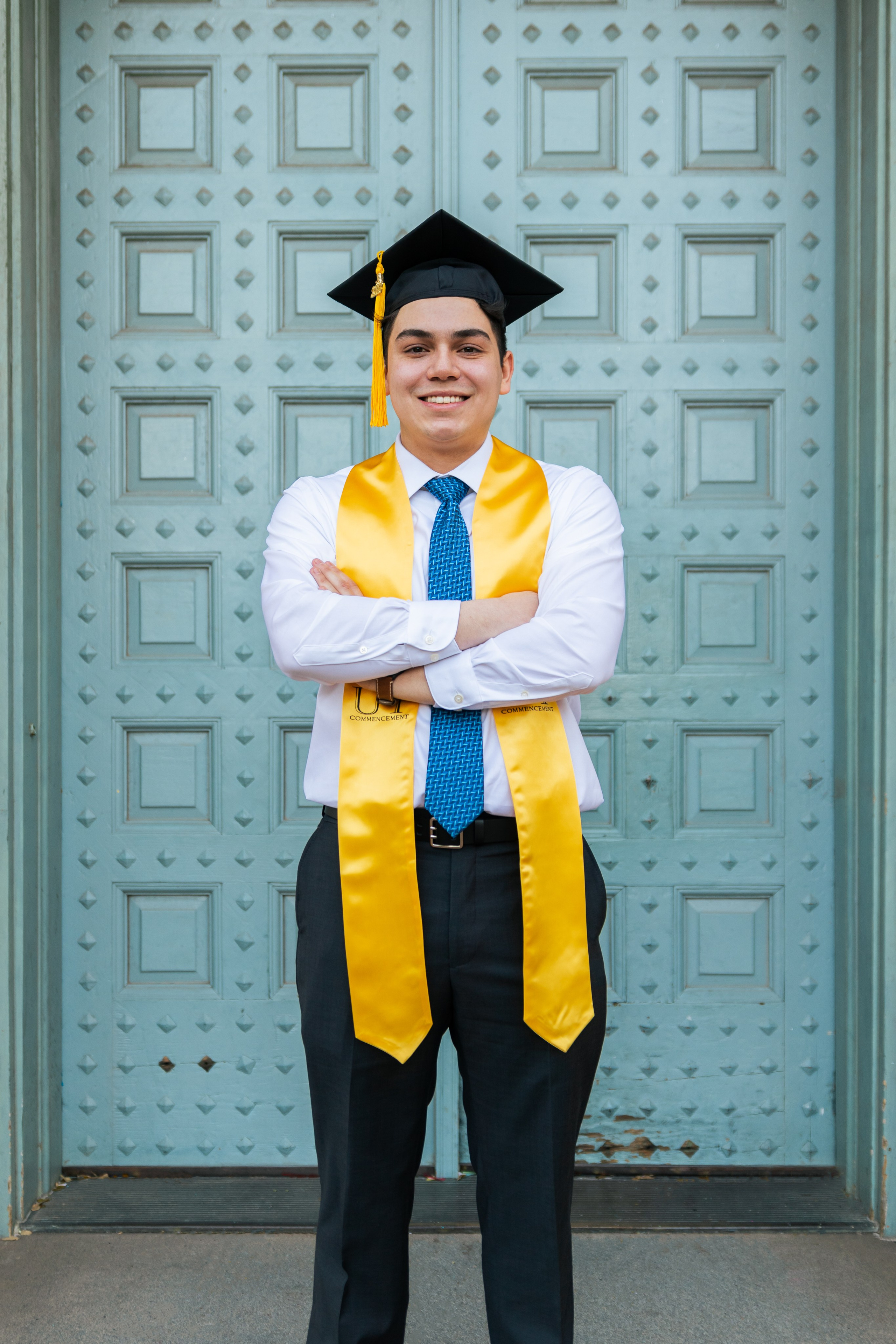 Christopher’s graduation photoshoot at the University of Texas Austin