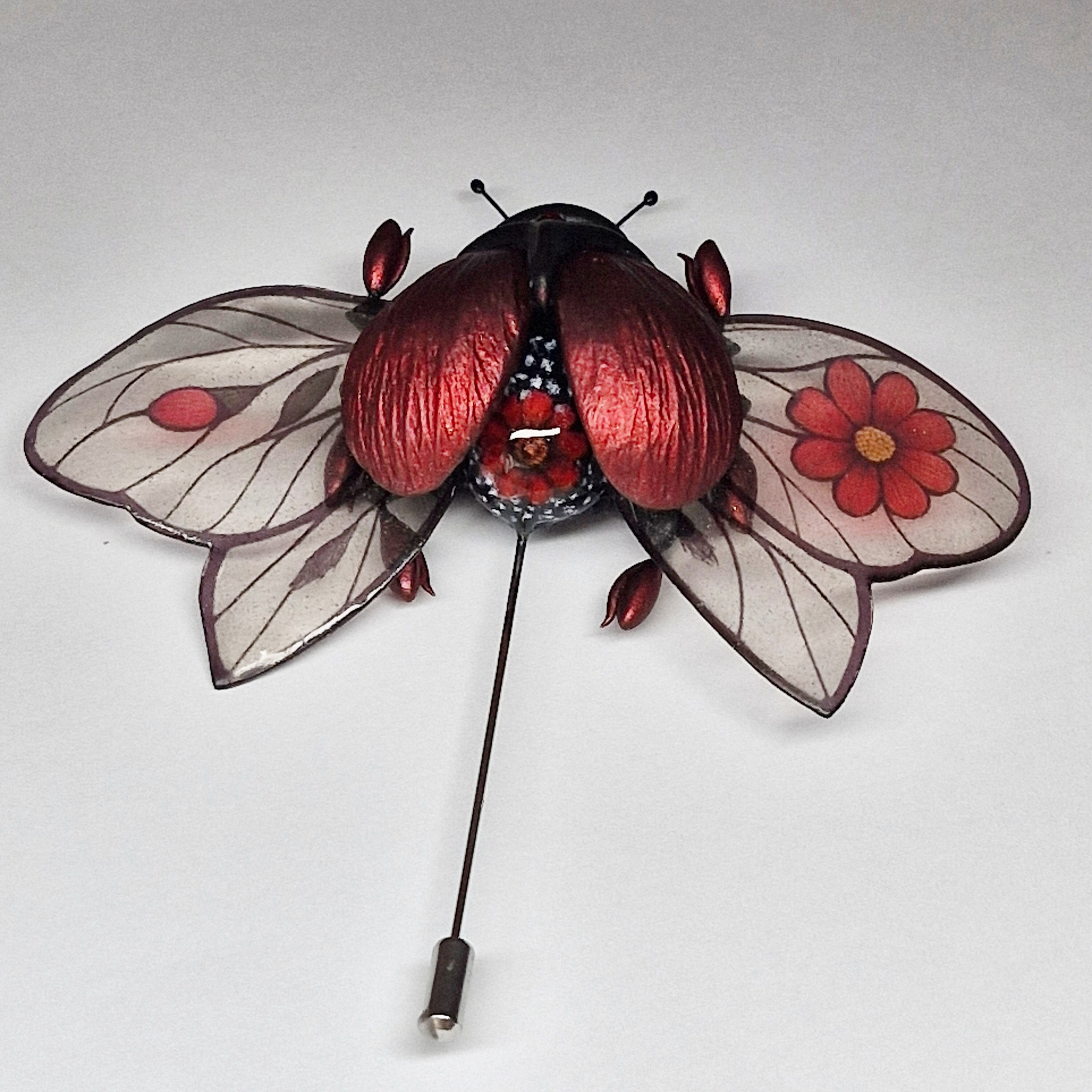 Броши-жуки / Insekten-Broschen ➜. Oksana Paul-Gardinen-Design Oksana Paul ✧ Art of Gardinen & Textile Design ✧ Polymer Clay Art & Handmade Creatures