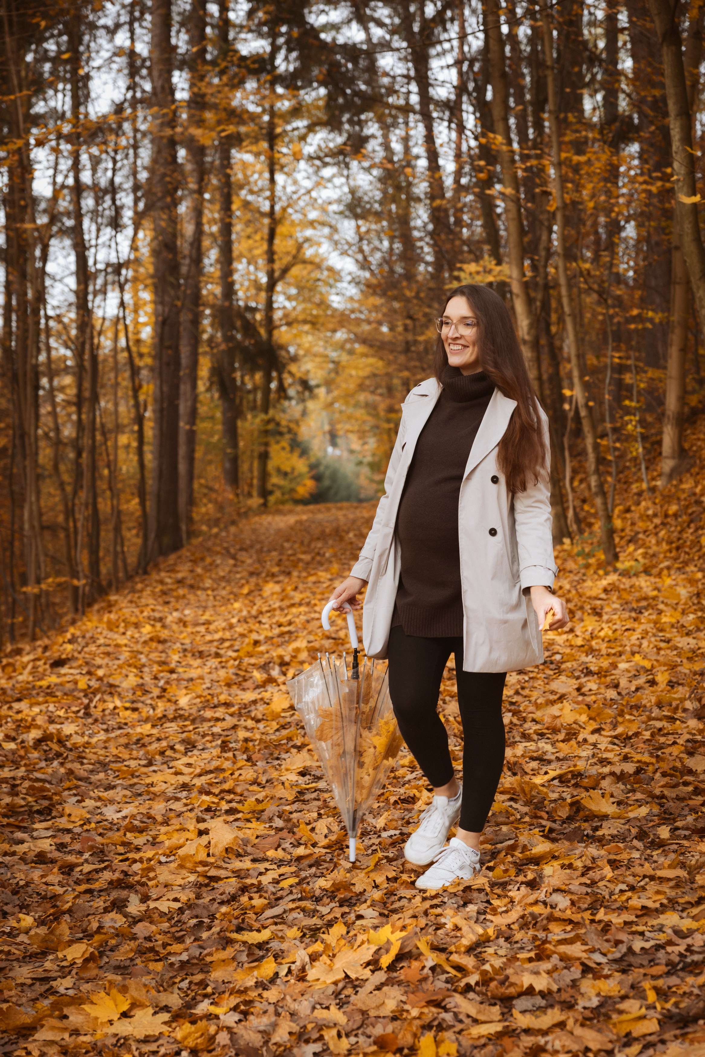 Podzimní těhotenské focení. Rodinná, těhotenská, newborn a lifestyle fotografka v Písku Oxana Telupilova