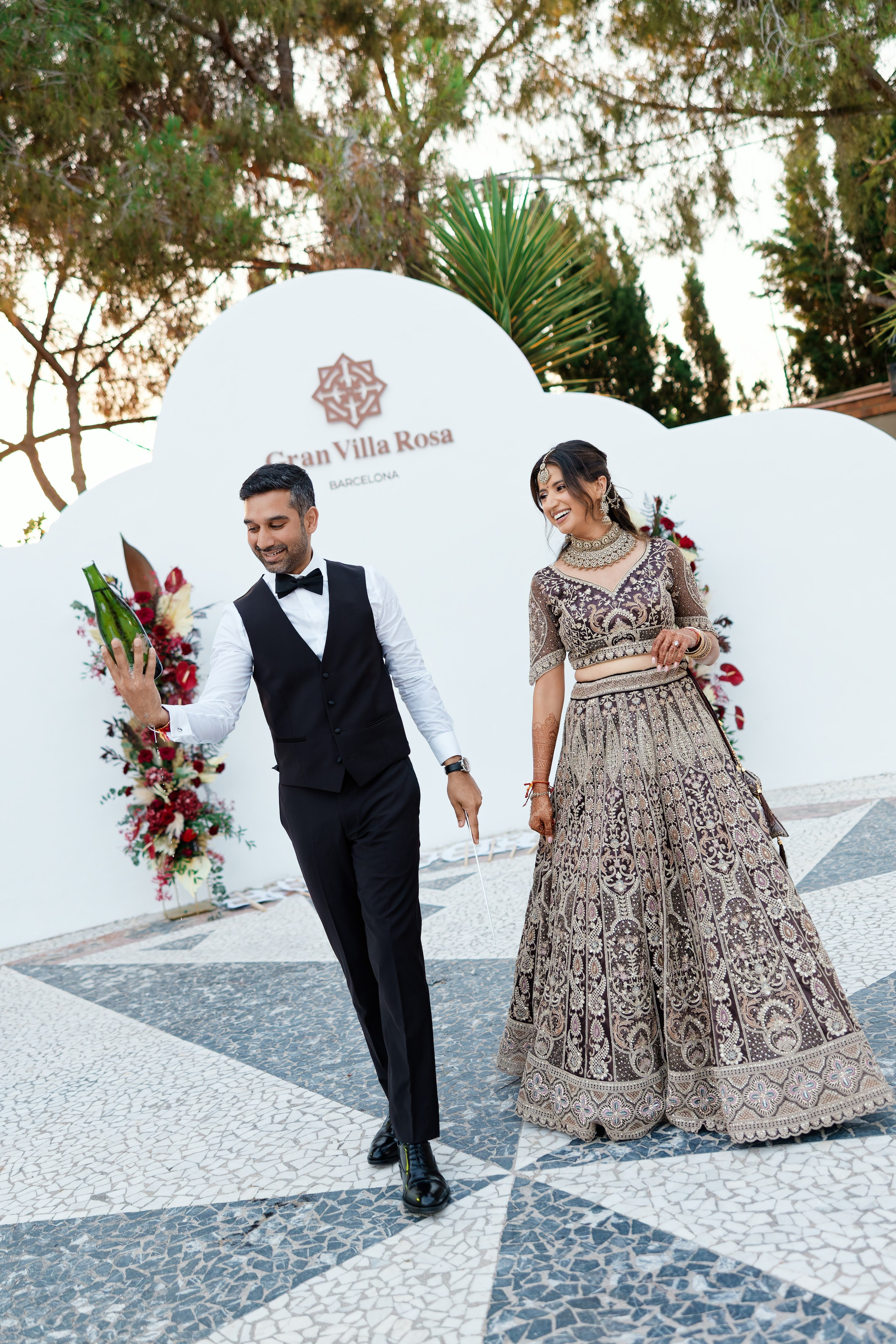 Indian wedding at Gran Villa Rosa, Barcelona