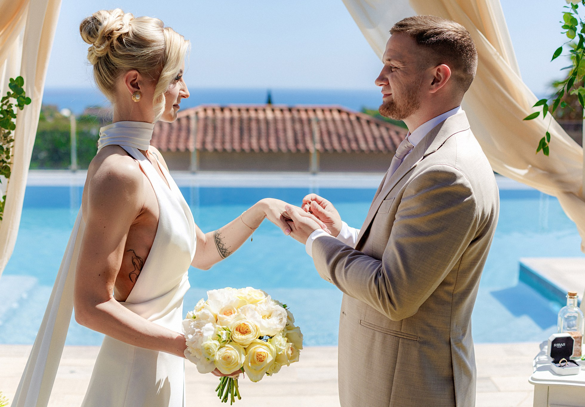 Seaside wedding ceremony. Plan Your Dream Wedding or Elopement in Sunny Southern Spain | Amore Mio Weddings
