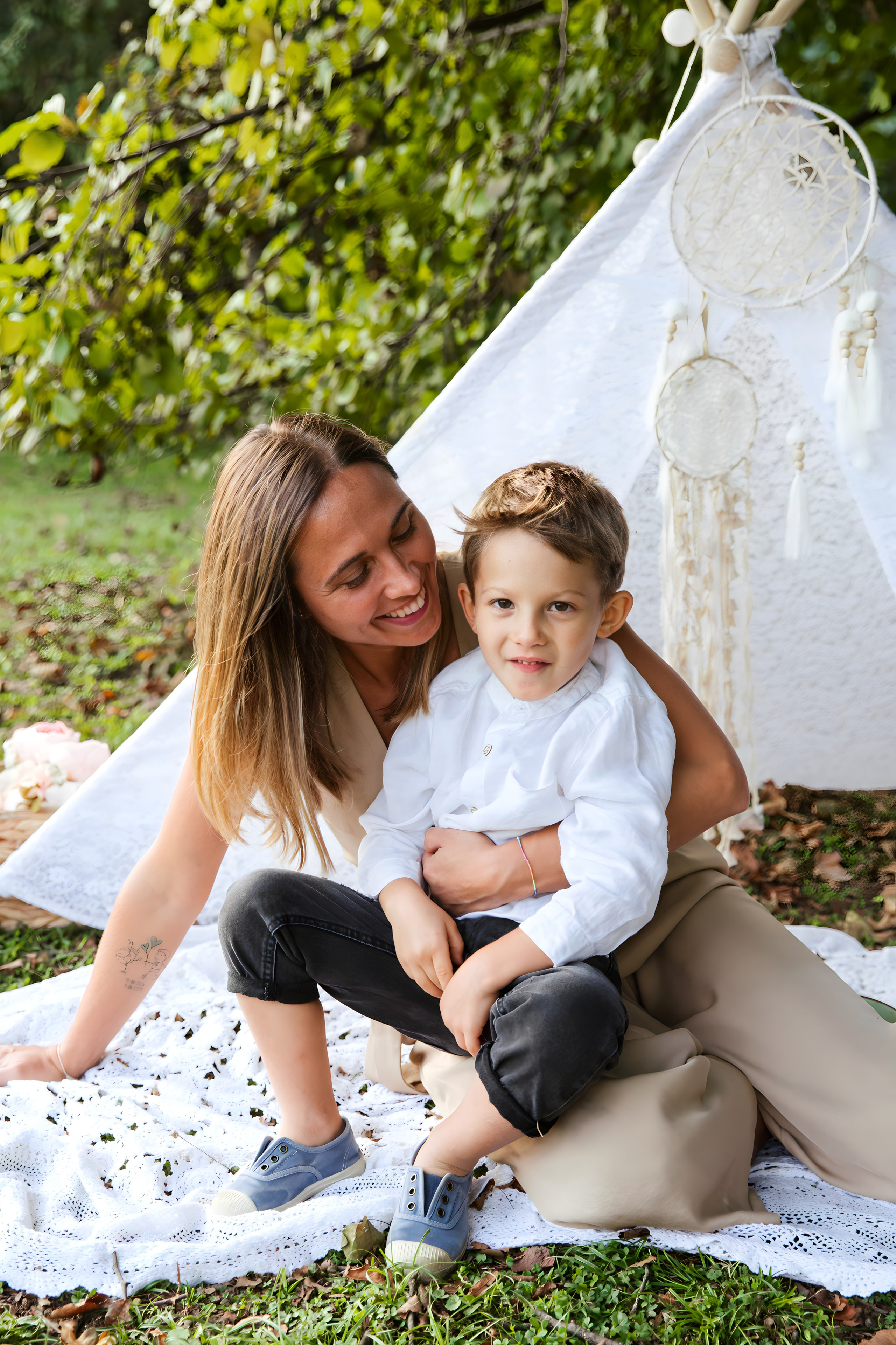 Maggie e la sua bellissima famiglia. Luci e Capricci Photography