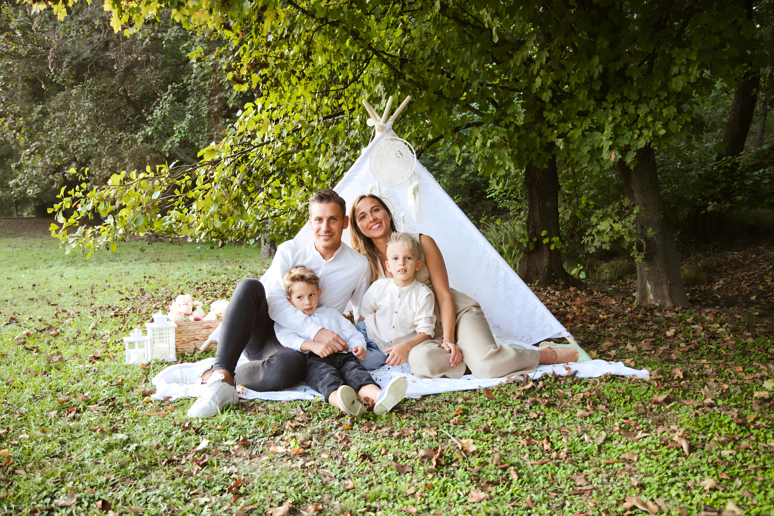 Maggie e la sua bellissima famiglia. Luci e Capricci Photography
