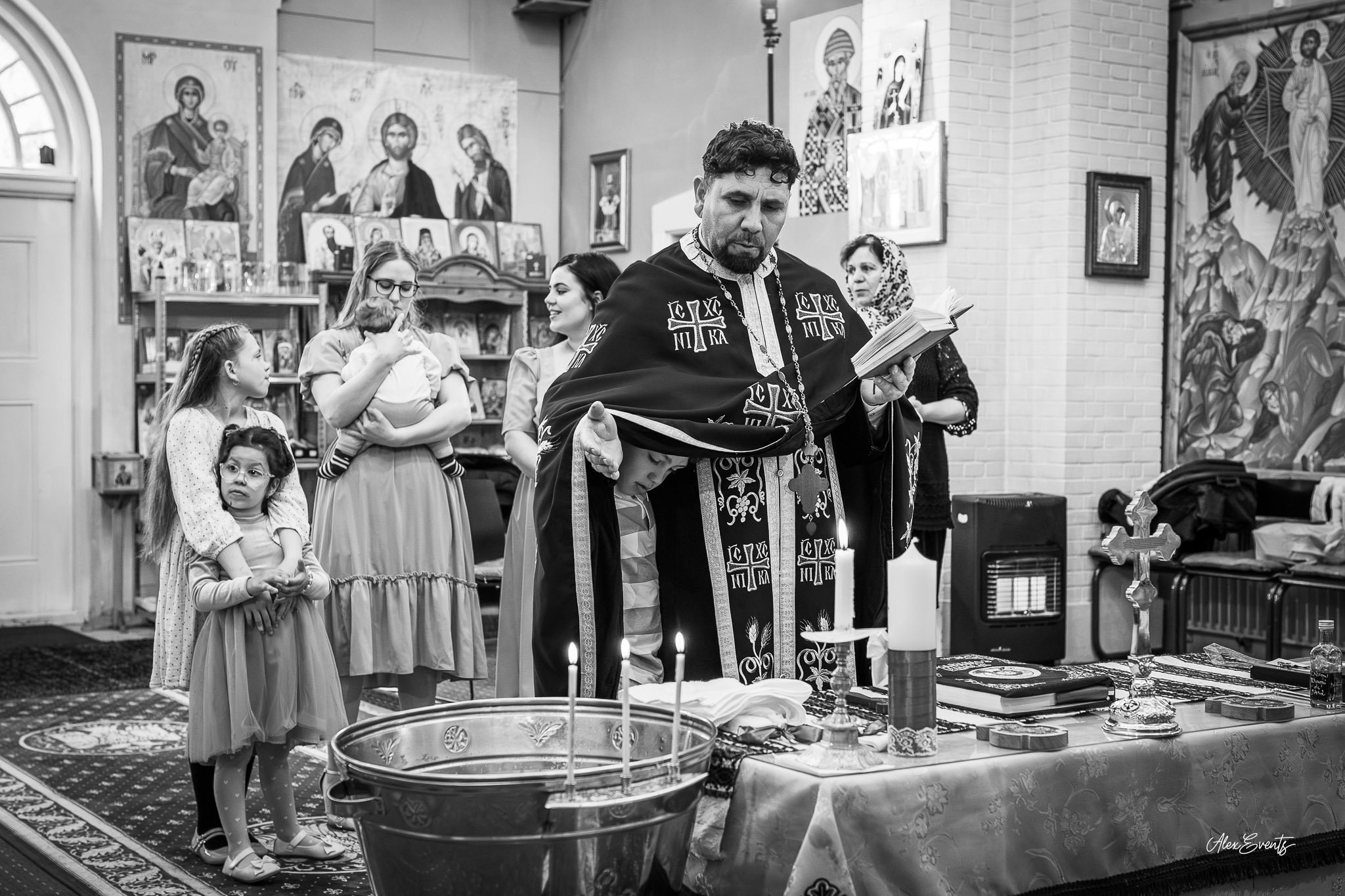 Fotograf Botez Vejle | Biserica Românească | AlexEvents