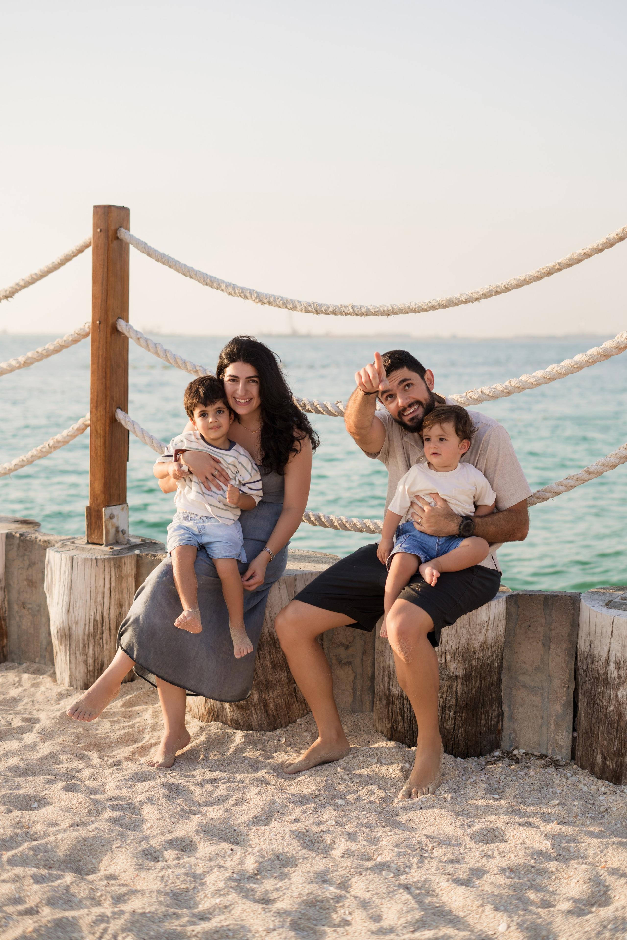 Beach fun family time. Angela Iakovleva — Family Photographer in Dubai