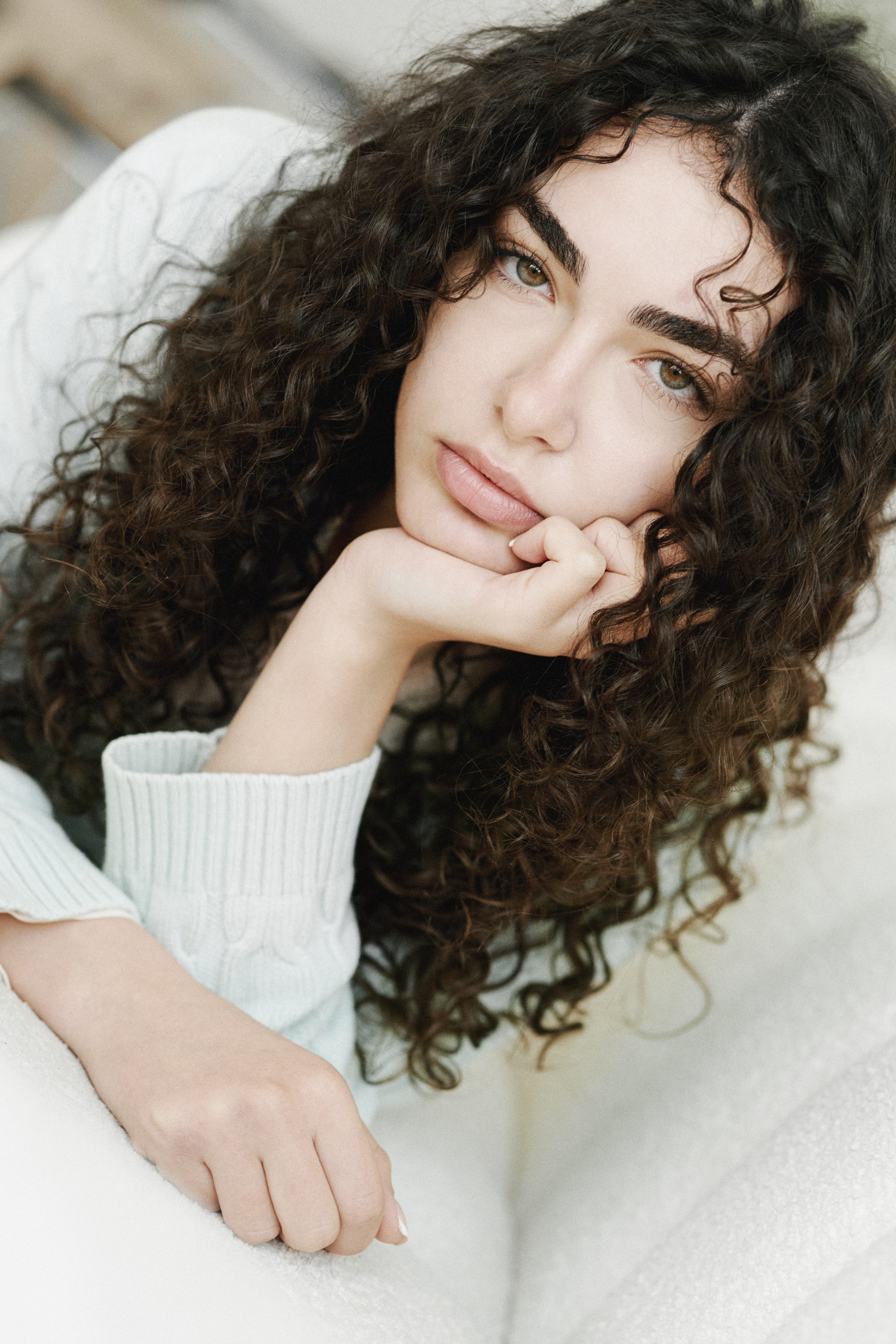 Artistic portrait in Yerevan with soft natural lighting