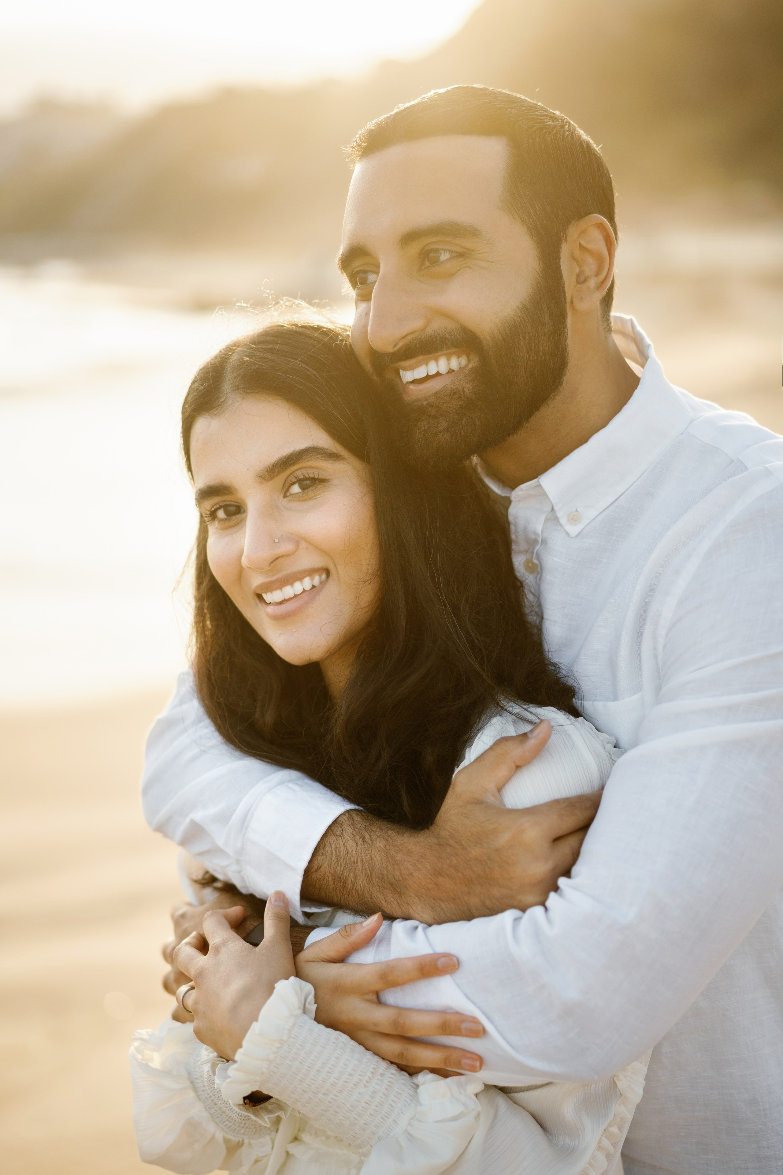 Santa Monica Sunset Engagement Photoshoot. Wedding Photography & Videography Team in California, Los Angeles, San Francisco, San Diego and Travel