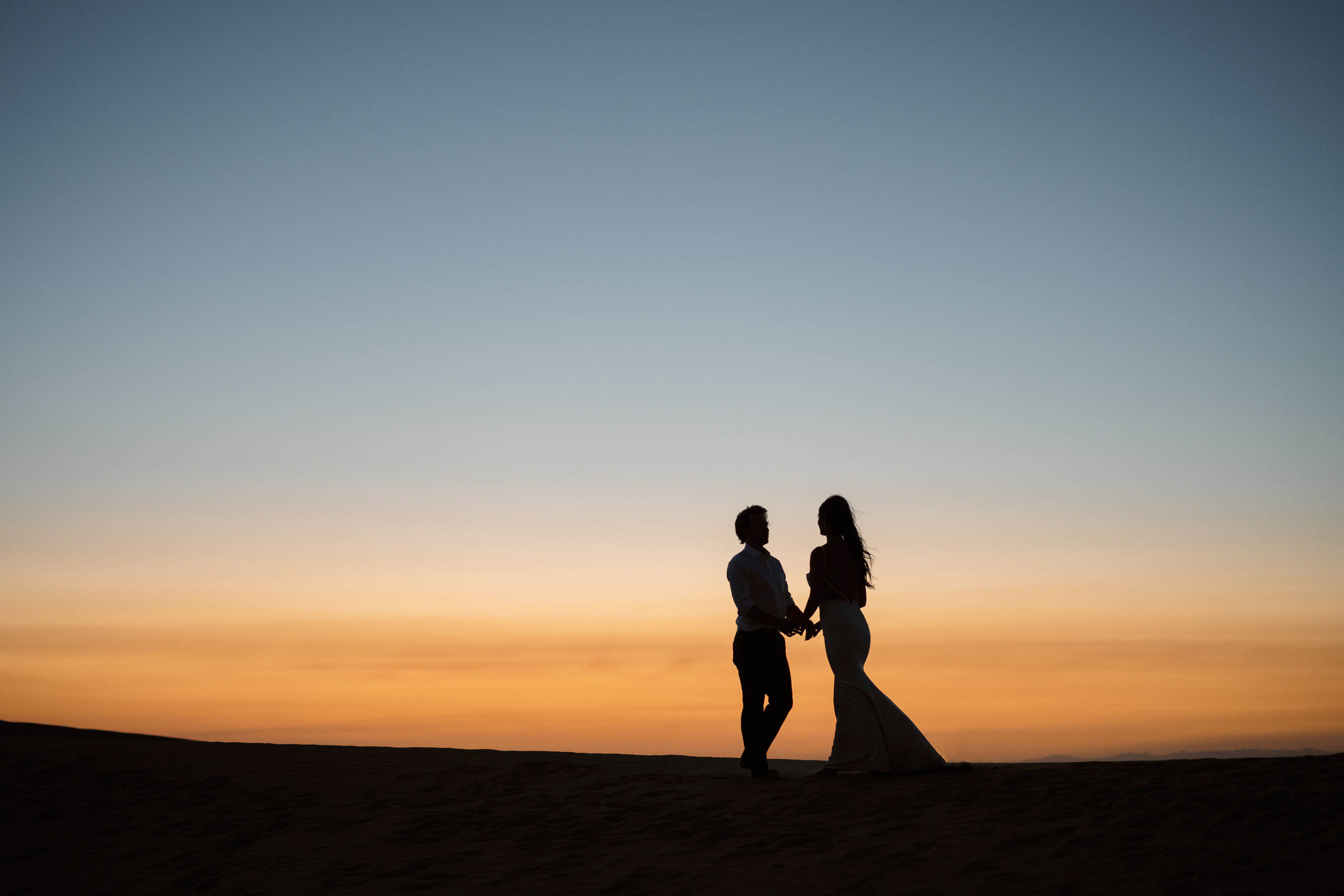 Elopement in a desert. Wedding Photography & Videography Team in California, Los Angeles, San Francisco, San Diego and Travel
