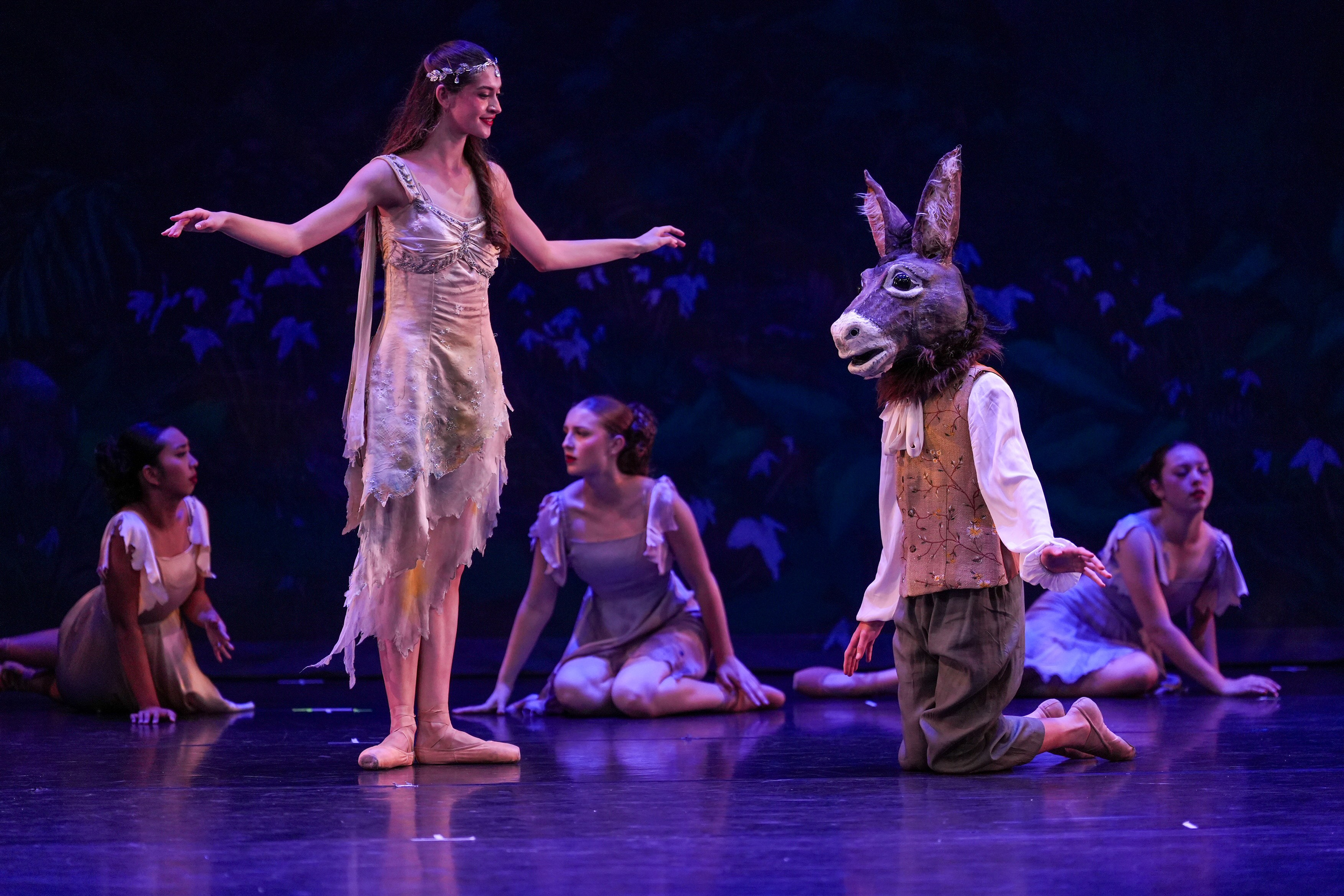 Live ballet photography of Santa Clarita Ballet Company performing A Midsummer Night’s Dream