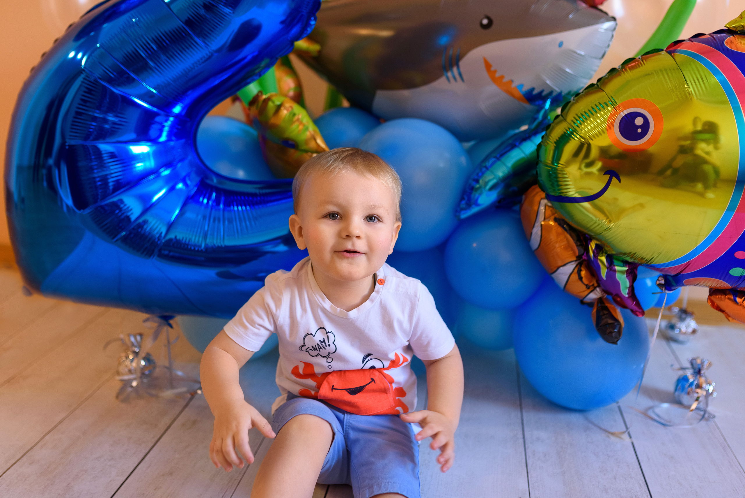 Домашняя семейная съёмка, посвященная 2-летию малыша. Семейный фотограф и фотограф новорожденных в Вильнюсе Ирина Беленкевич