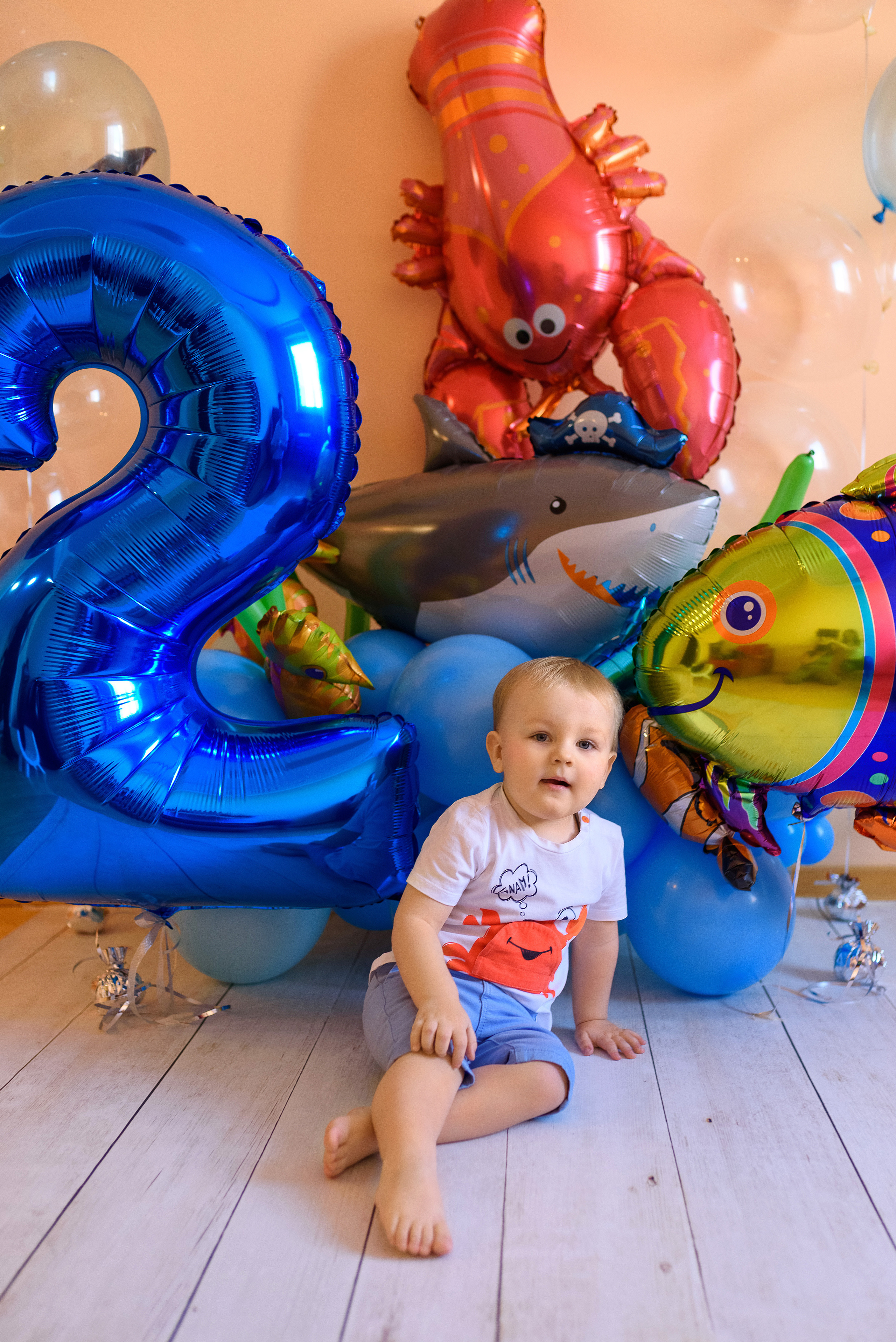 Домашняя семейная съёмка, посвященная 2-летию малыша. Семейный фотограф и фотограф новорожденных в Вильнюсе Ирина Беленкевич