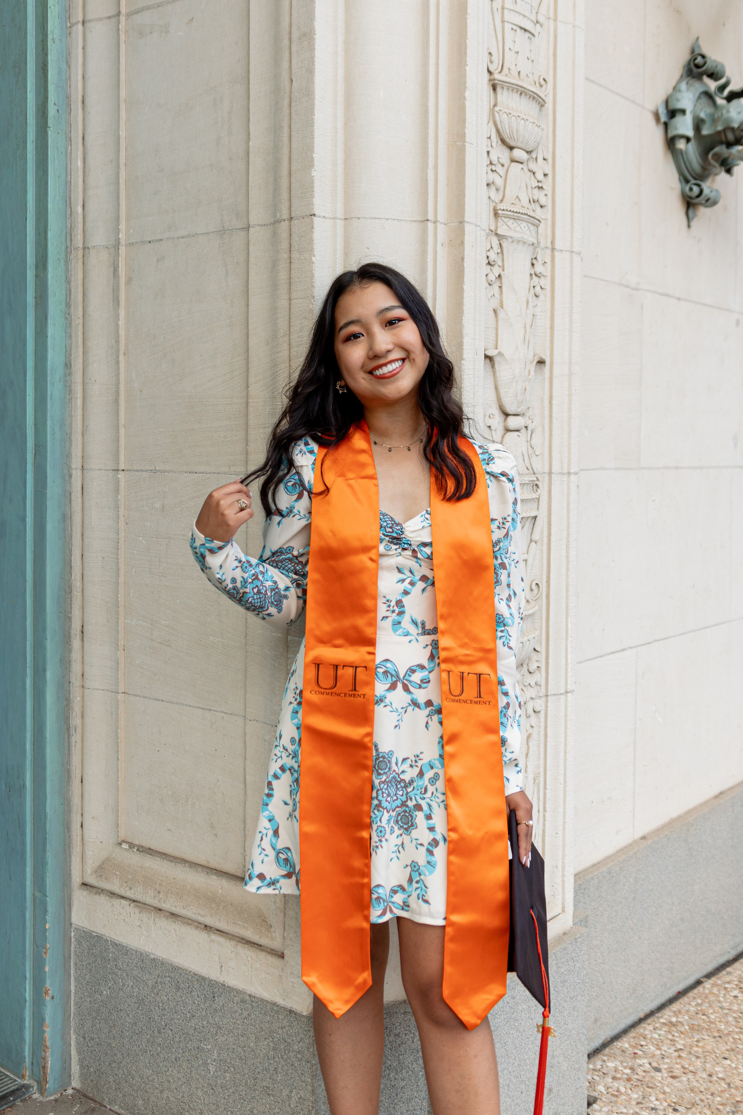 Chanmye’s senior photoshoot at the University of Texas in Austin