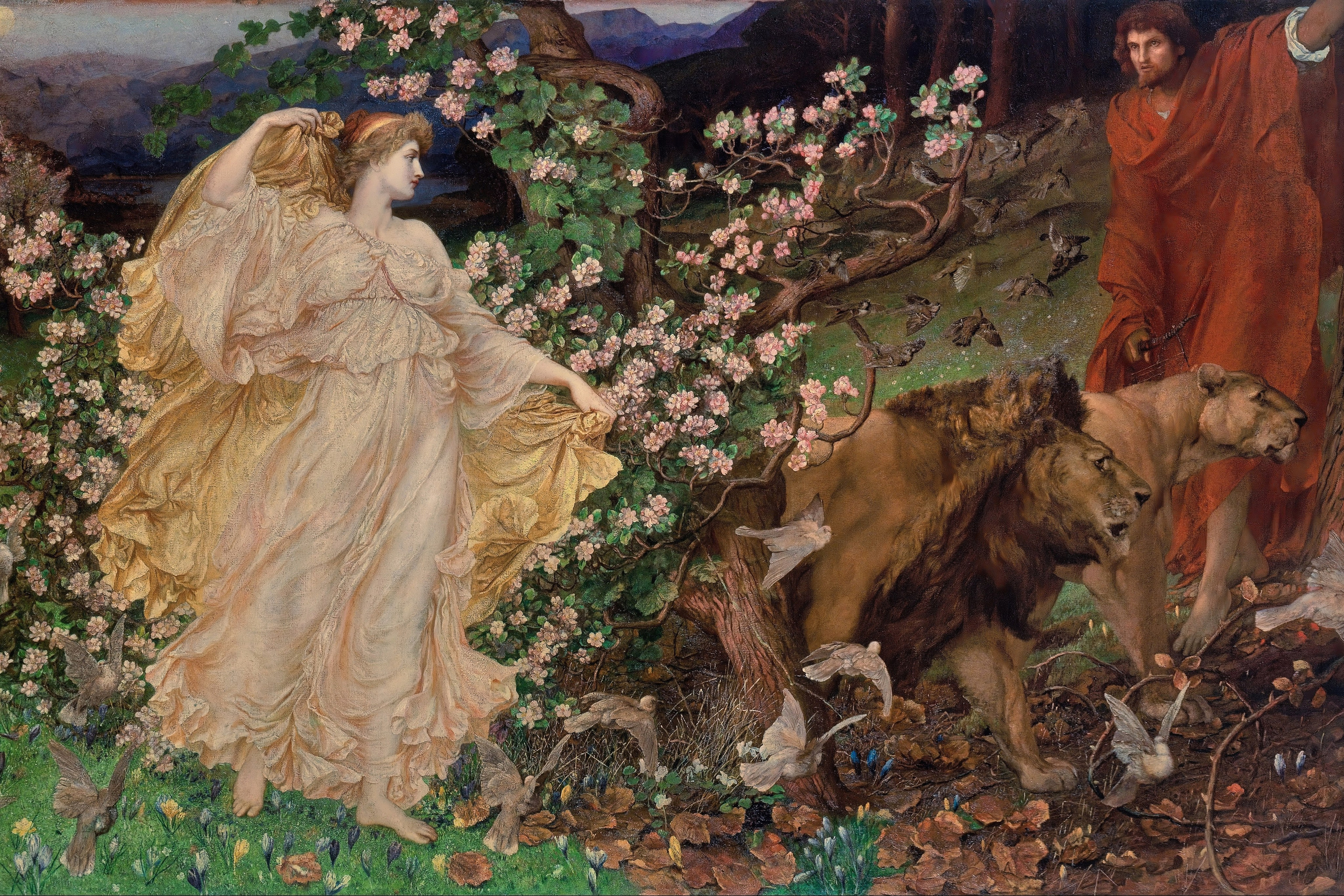 Photography of Italy – William Blake Richmond painting Venus and Anchises (1889–1890), included in a photography book about Rome.