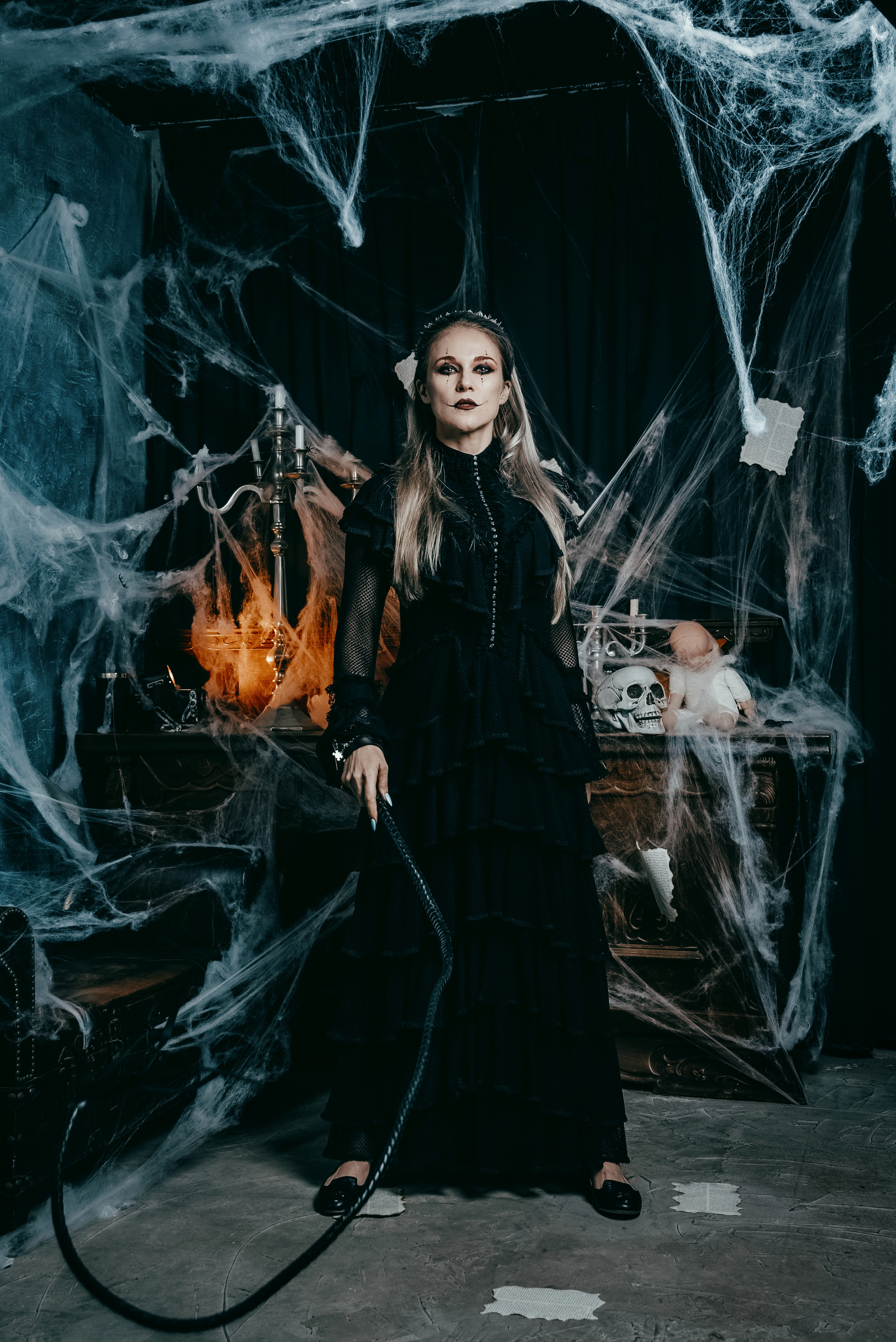 Halloween themed studio photo shoot 