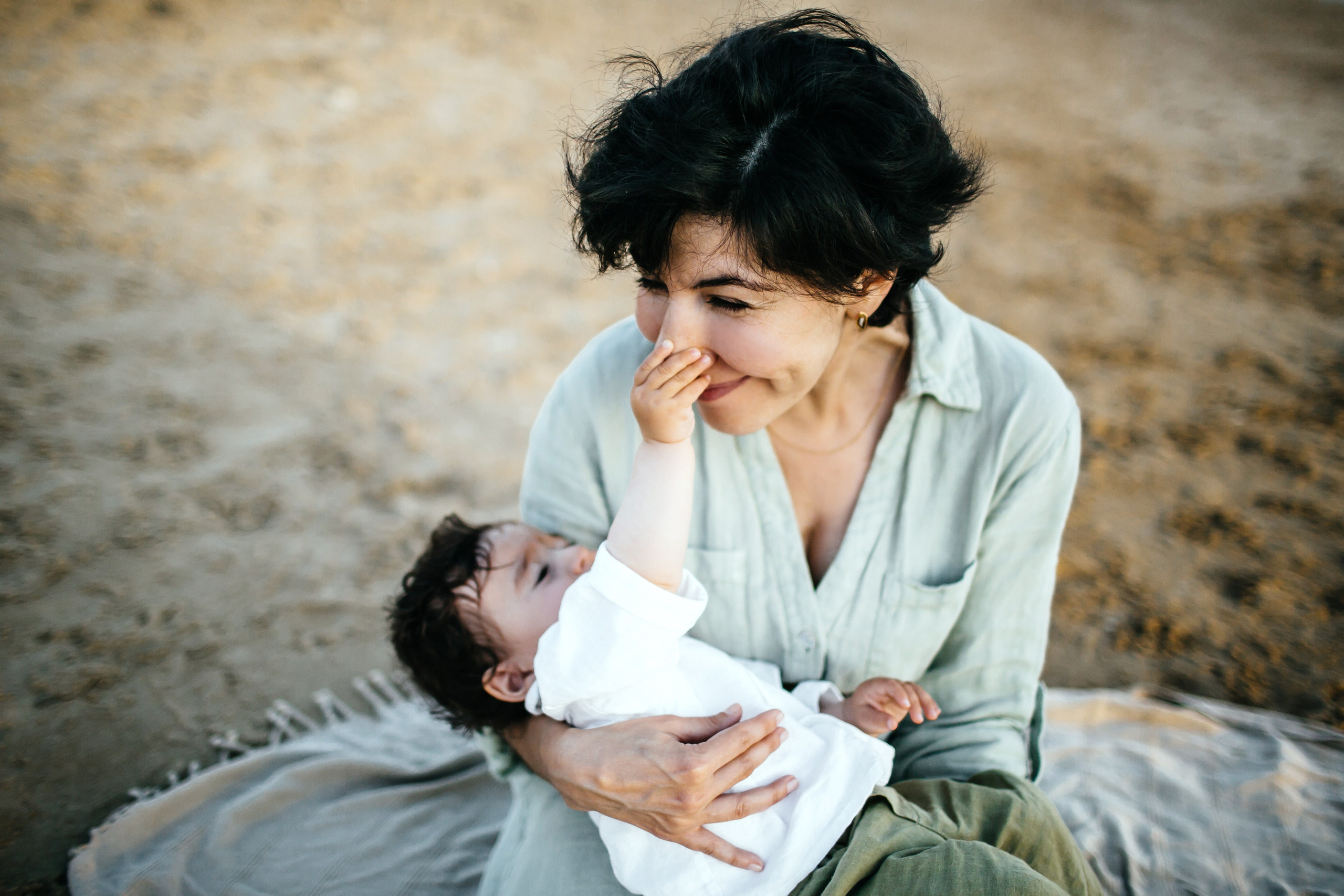 Studentim beach / Eithan 9 month. Family photographer in Israel
