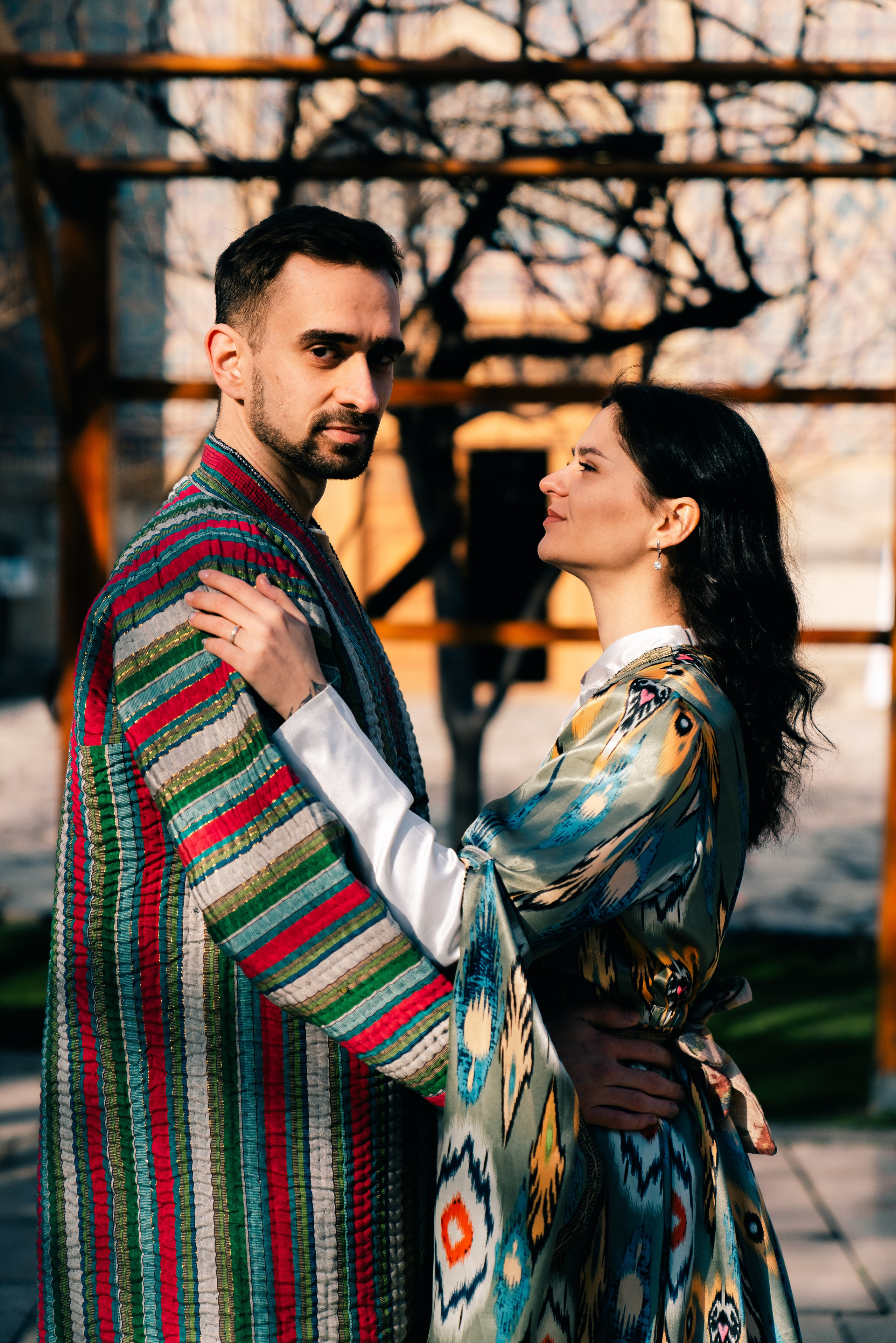 Утренняя фотосессия на площади Регистан: Магия рассвета в Самарканде. Фотограф в Узбекистане и Самарканде Джасур Марупов