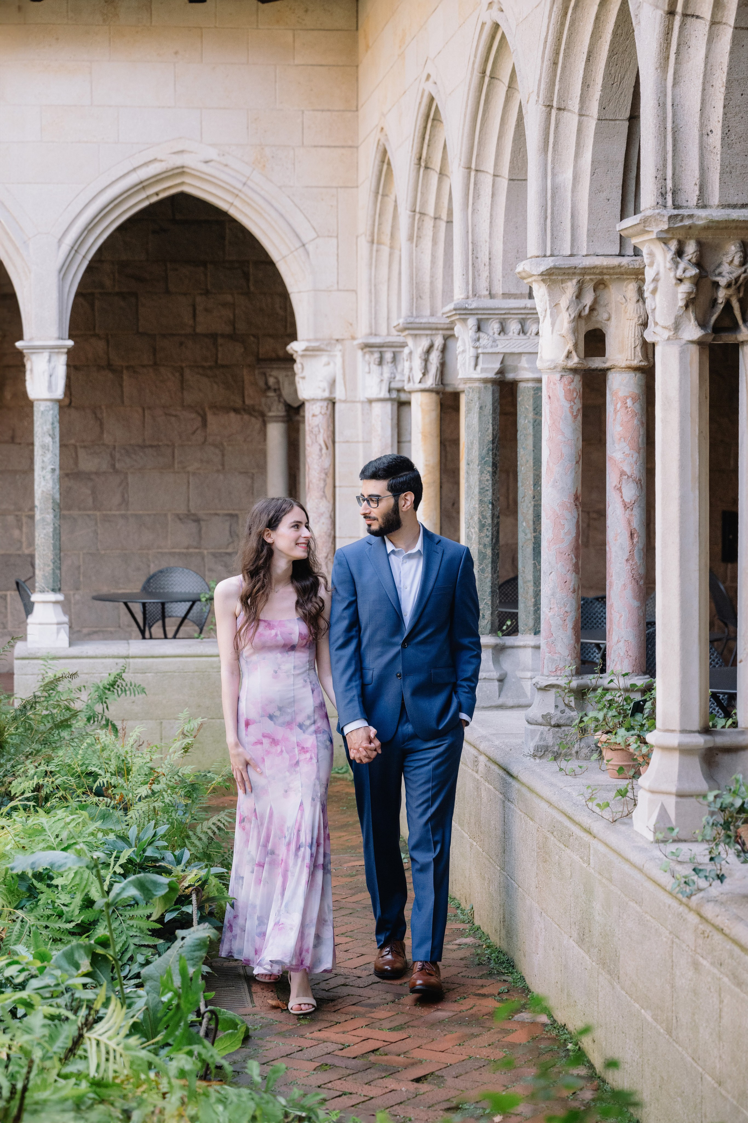 Aashay & Kimberly — Engagement Photoshoot at The Cloisters, Fort Tryon Park