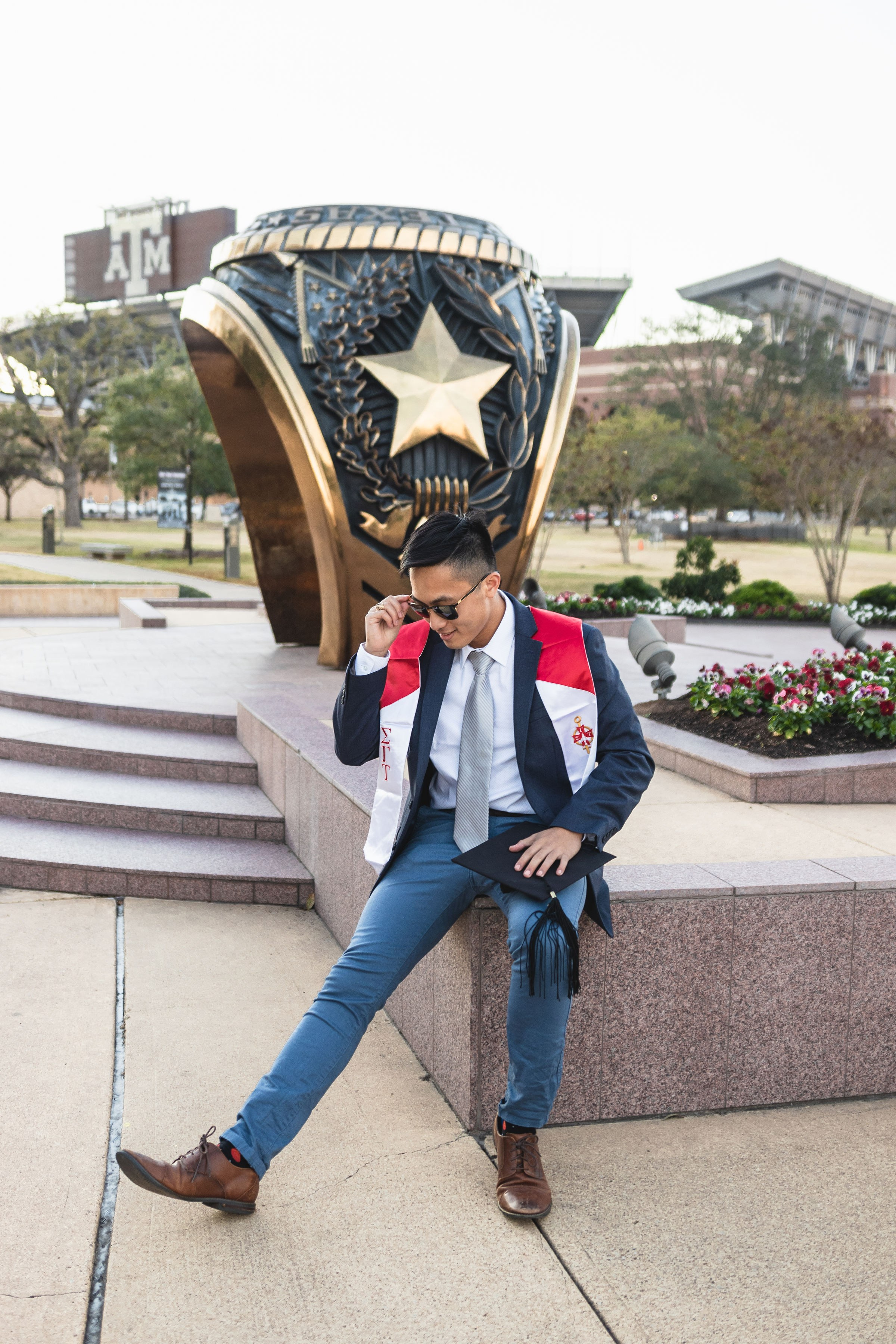 Waylon’s senior photoshoot at Texas A&M University