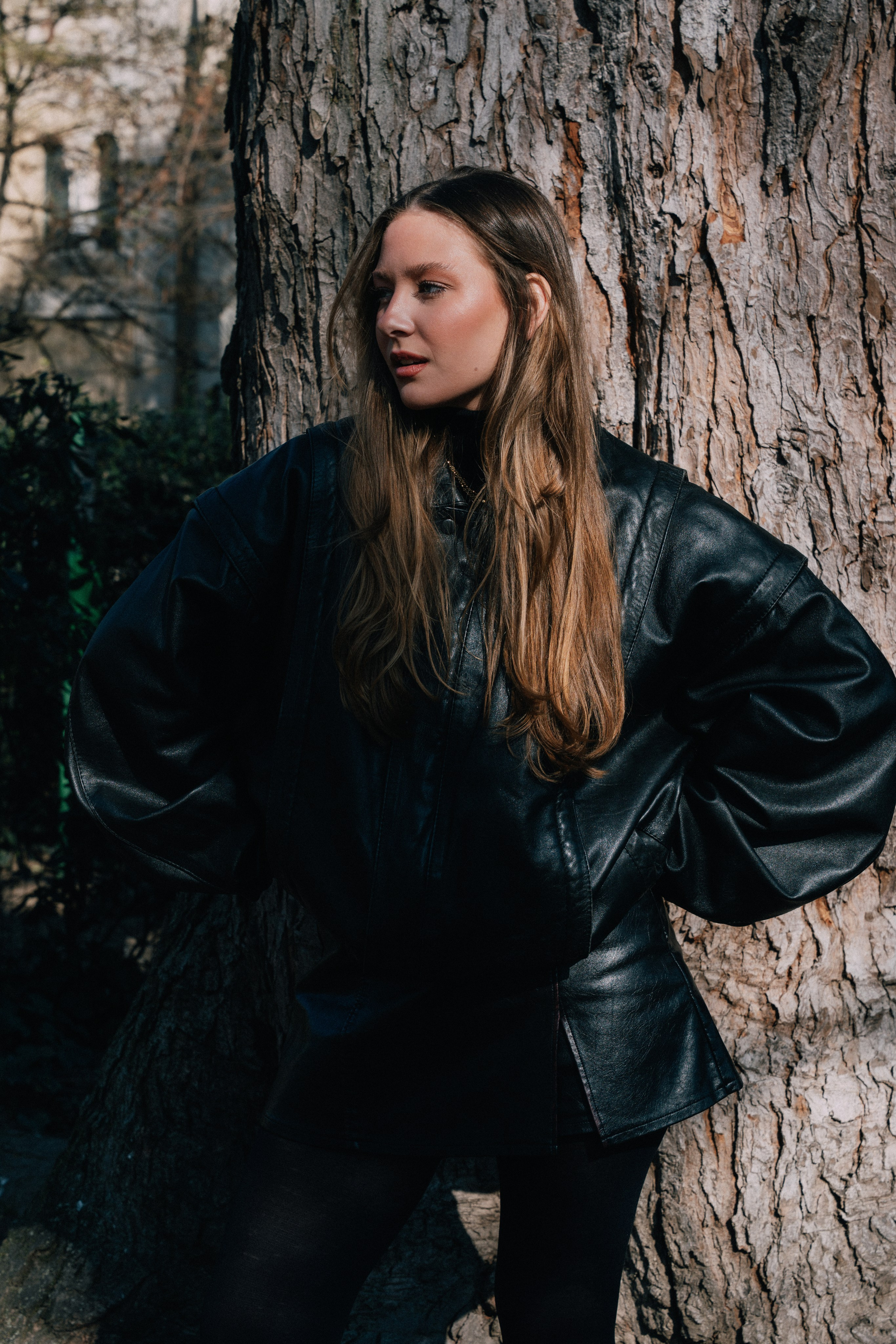 Миланж енская фотосессия в парке 