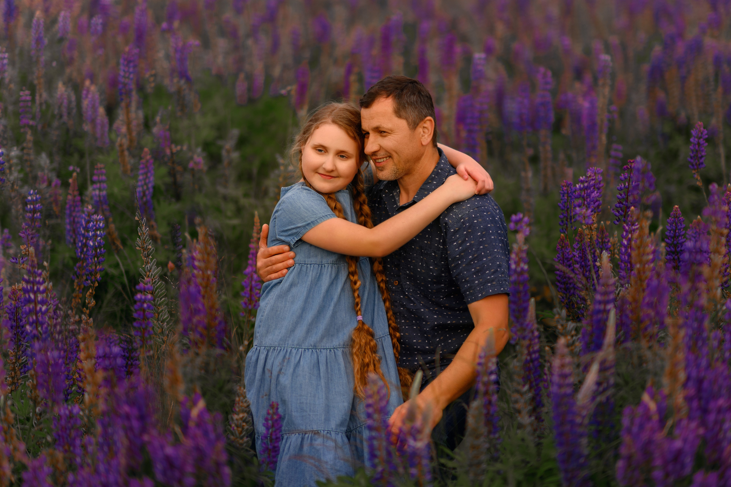 Field of lupines. Wedding & portrait photography in the Seattle Area. Helen Michelle photographer