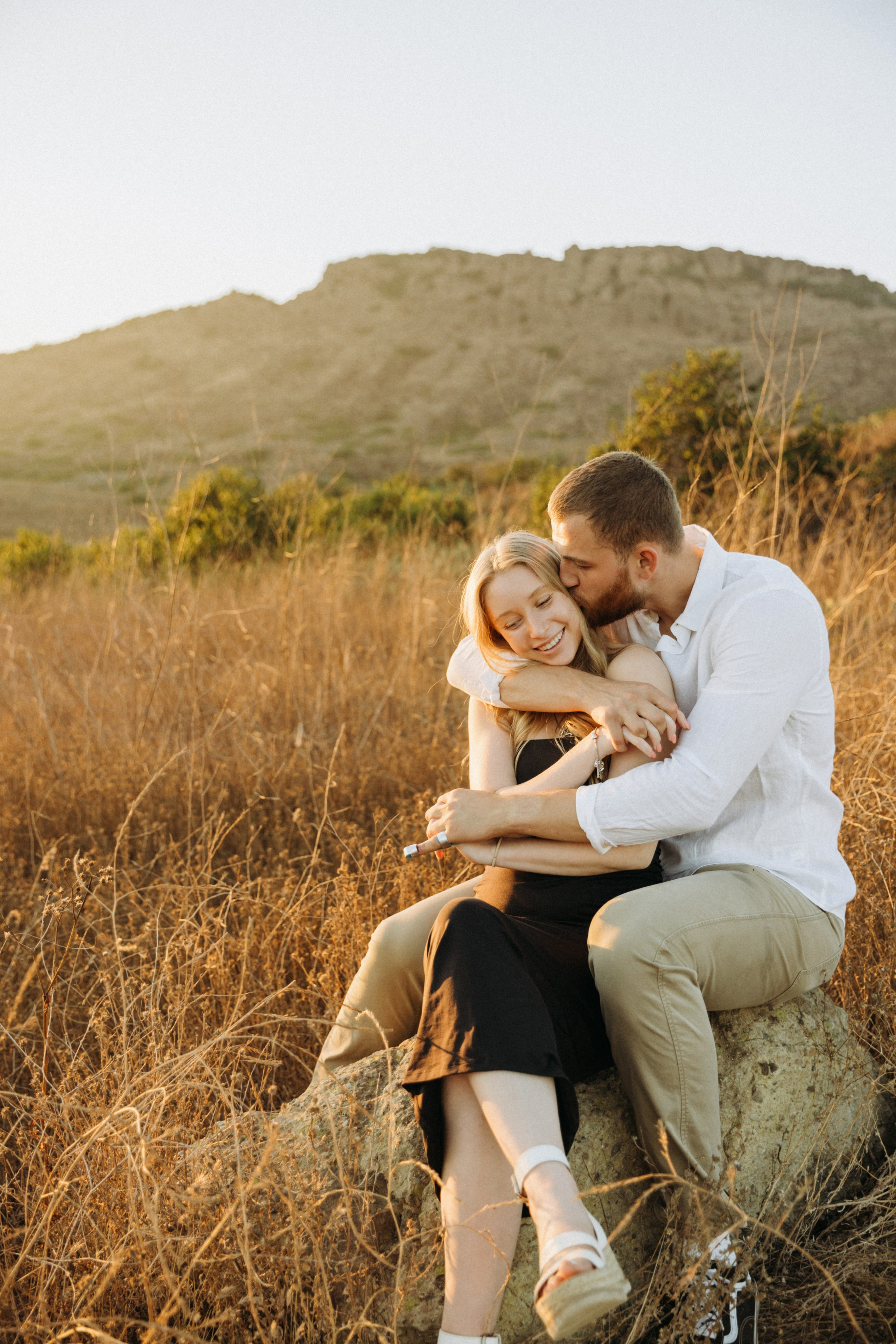 Anniversary Photoshoot at Sunset in a Scenic Field | Taya Frank. Southern California Family and Couple Photographer