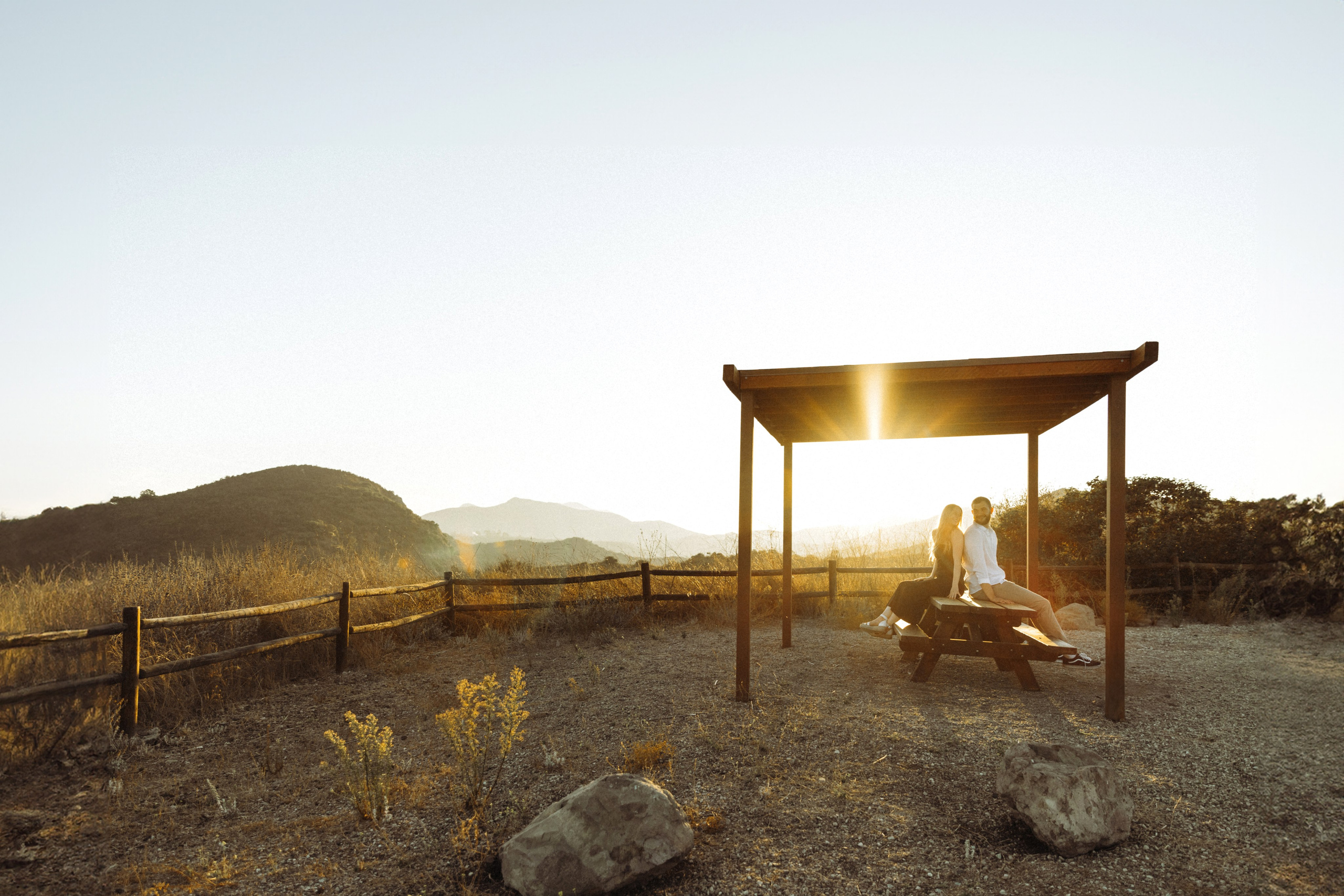 Anniversary Photoshoot at Sunset in a Scenic Field | Taya Frank. Southern California Family and Couple Photographer