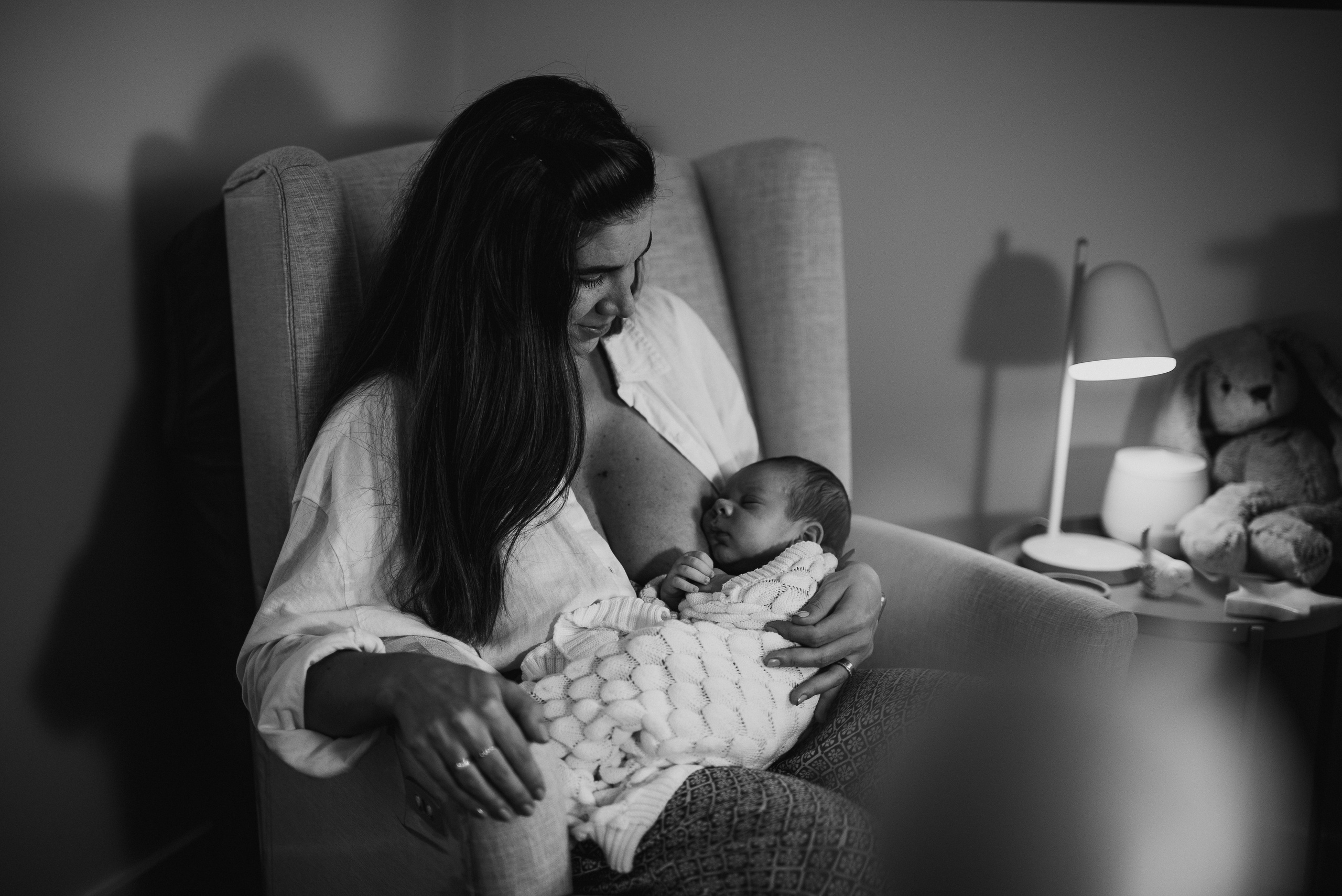 1-month-old baby. Natural and candid photography Jean Santiago
