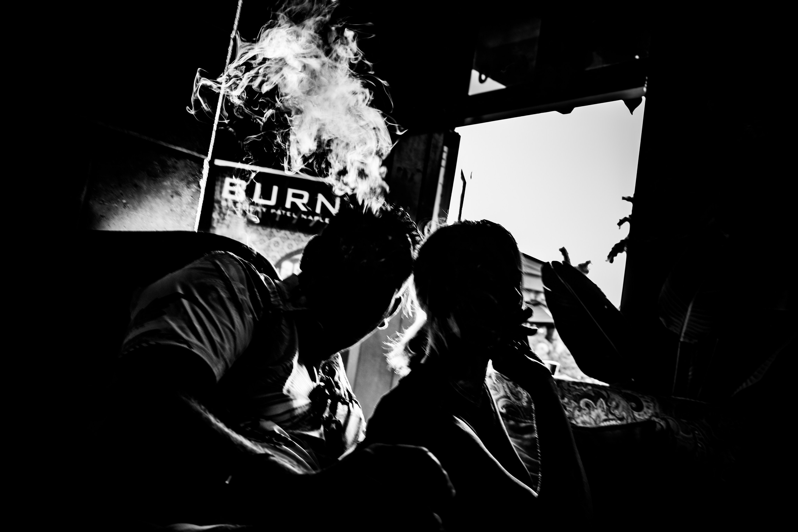 Burn Black and White Series. Out and About 239
