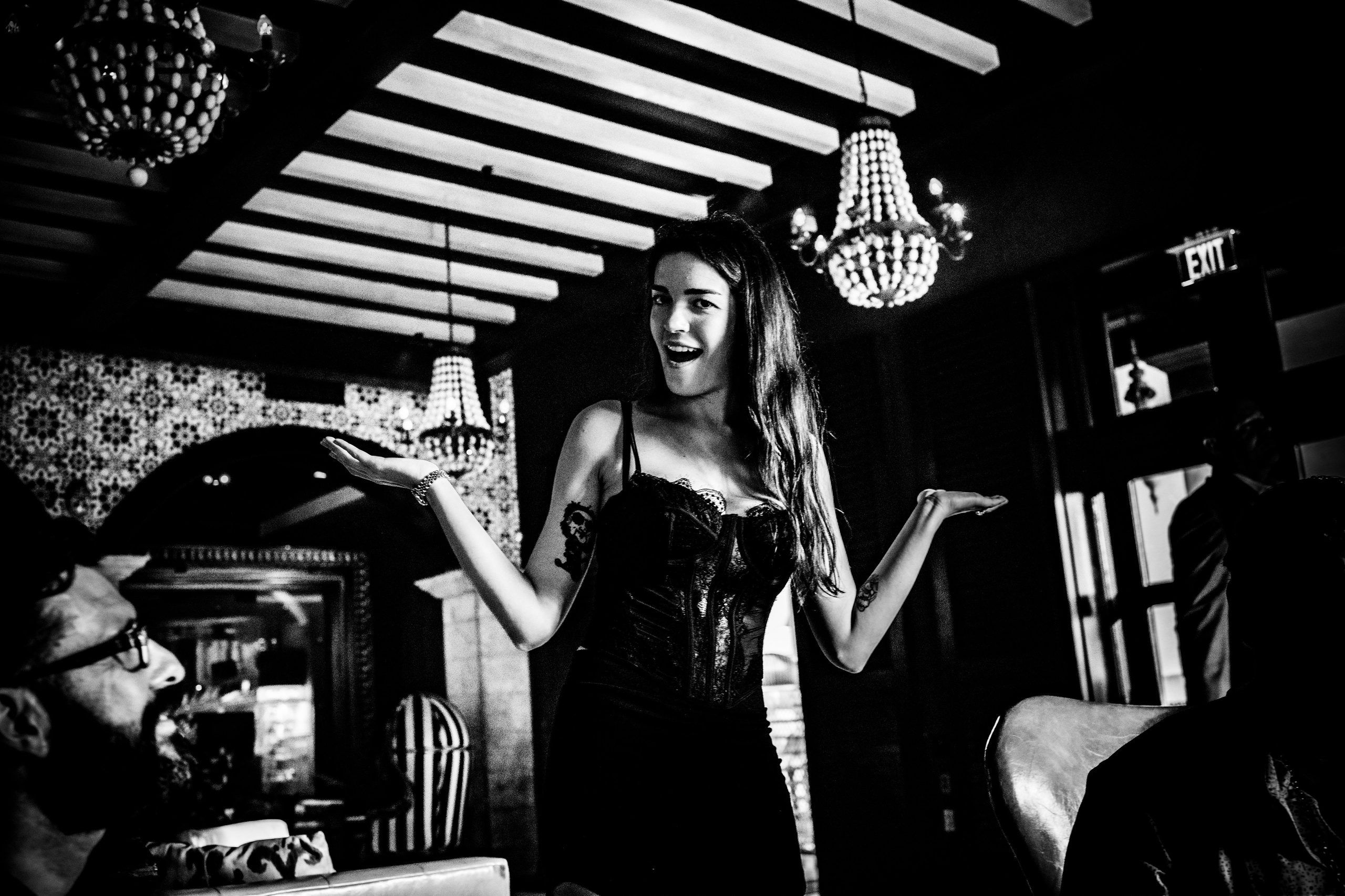 Burn Black and White Series. Out and About 239