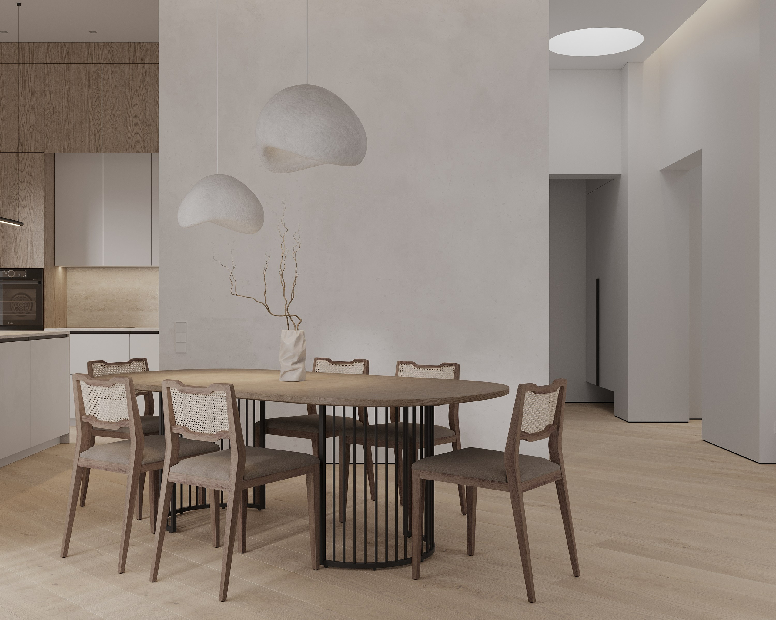 Wooden minimalizm. Simple Archs — high quality visualizations for your interior projects