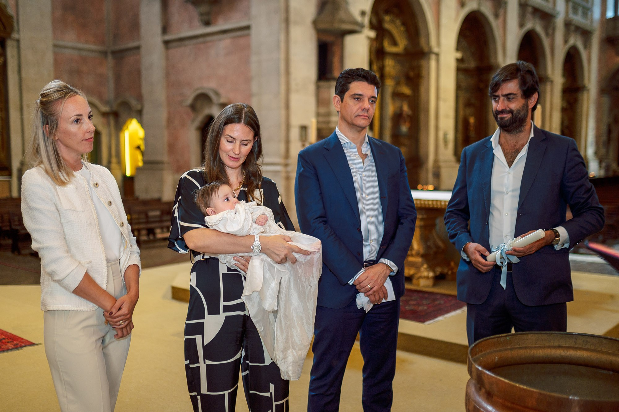 photography of a Catholic baptism in Lisbon