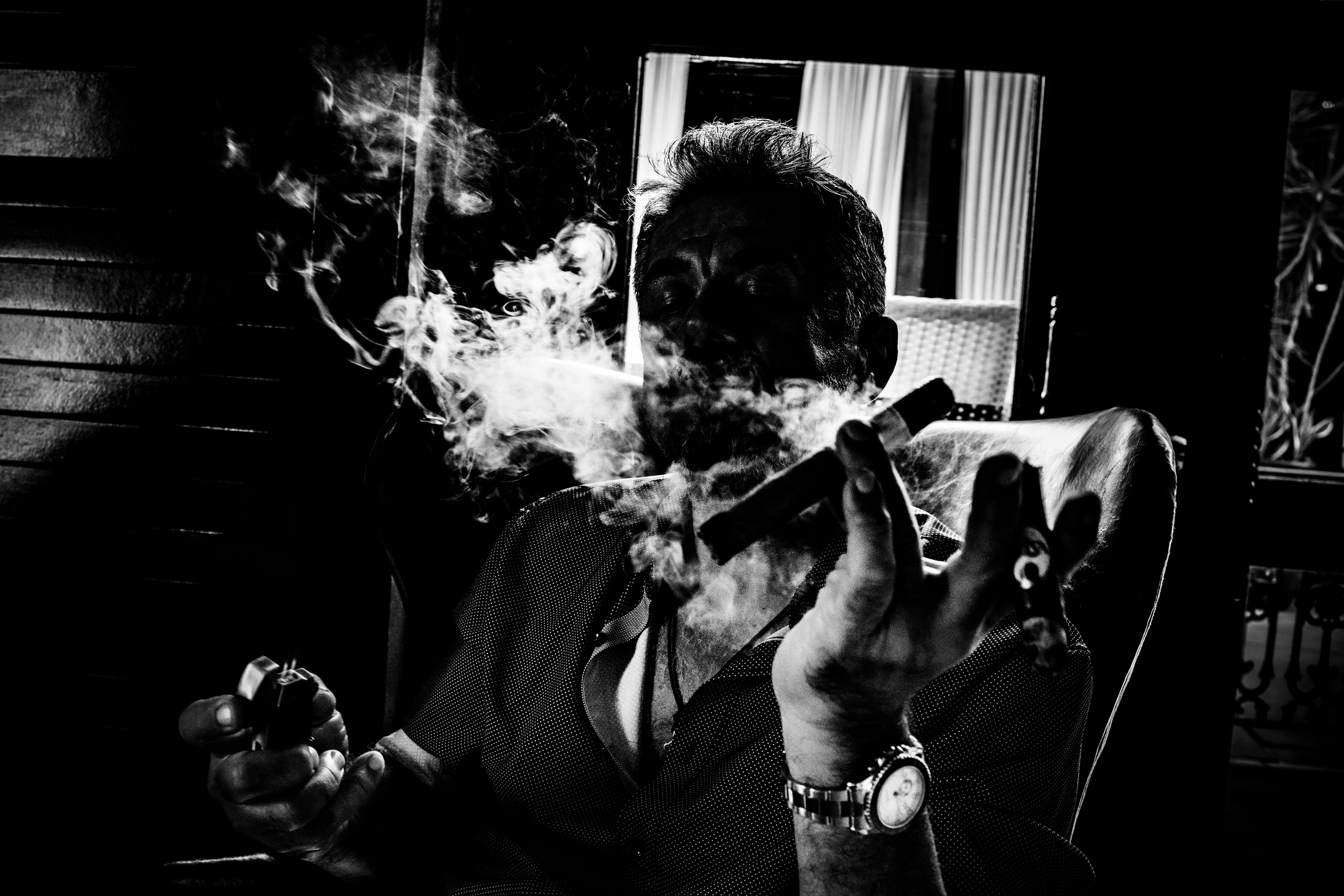 Burn Black and White Series. Out and About 239